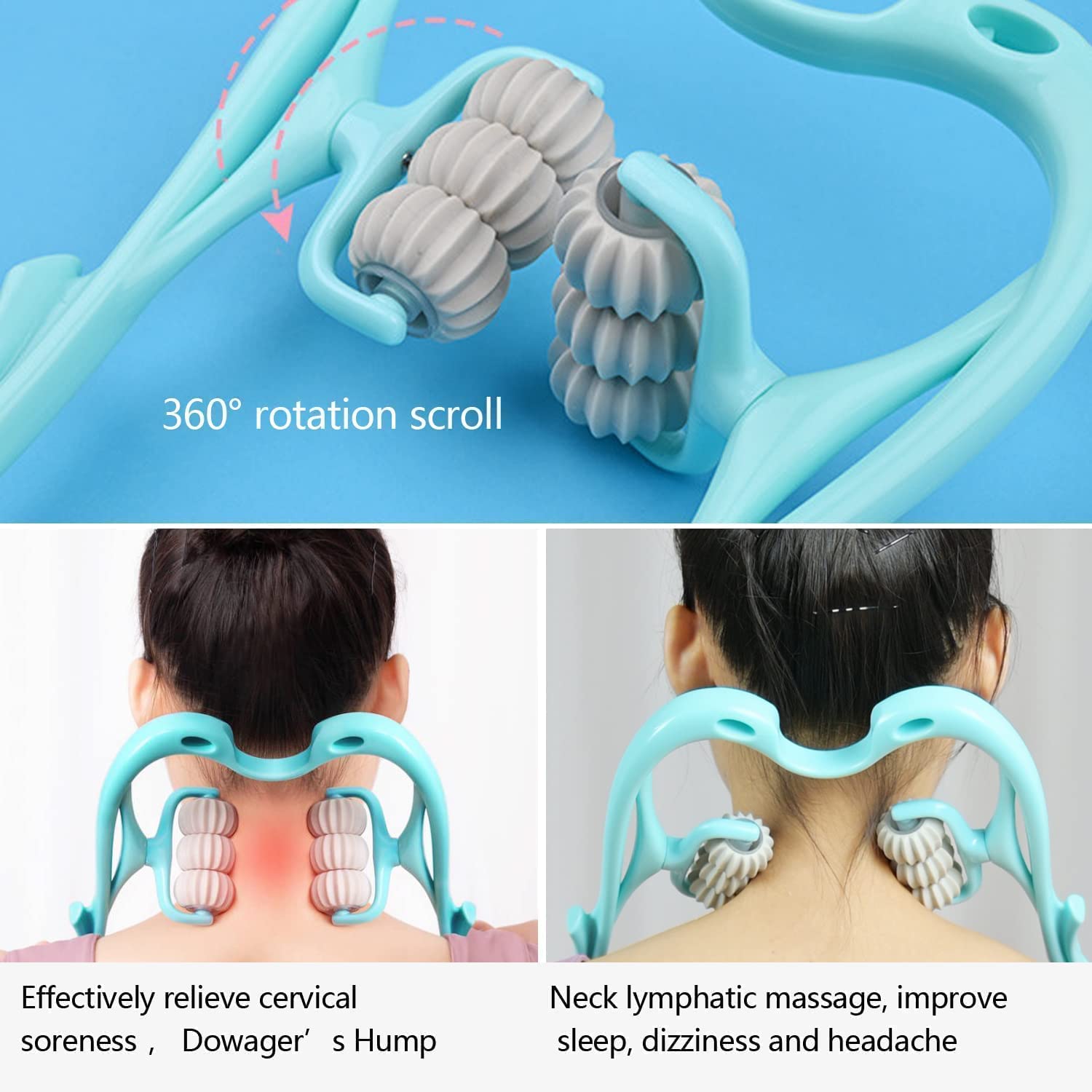 Neck & Shoulder Massager: Portable Relief for Back, Waist & More (1 Pc) - Bhavnagar Deodap