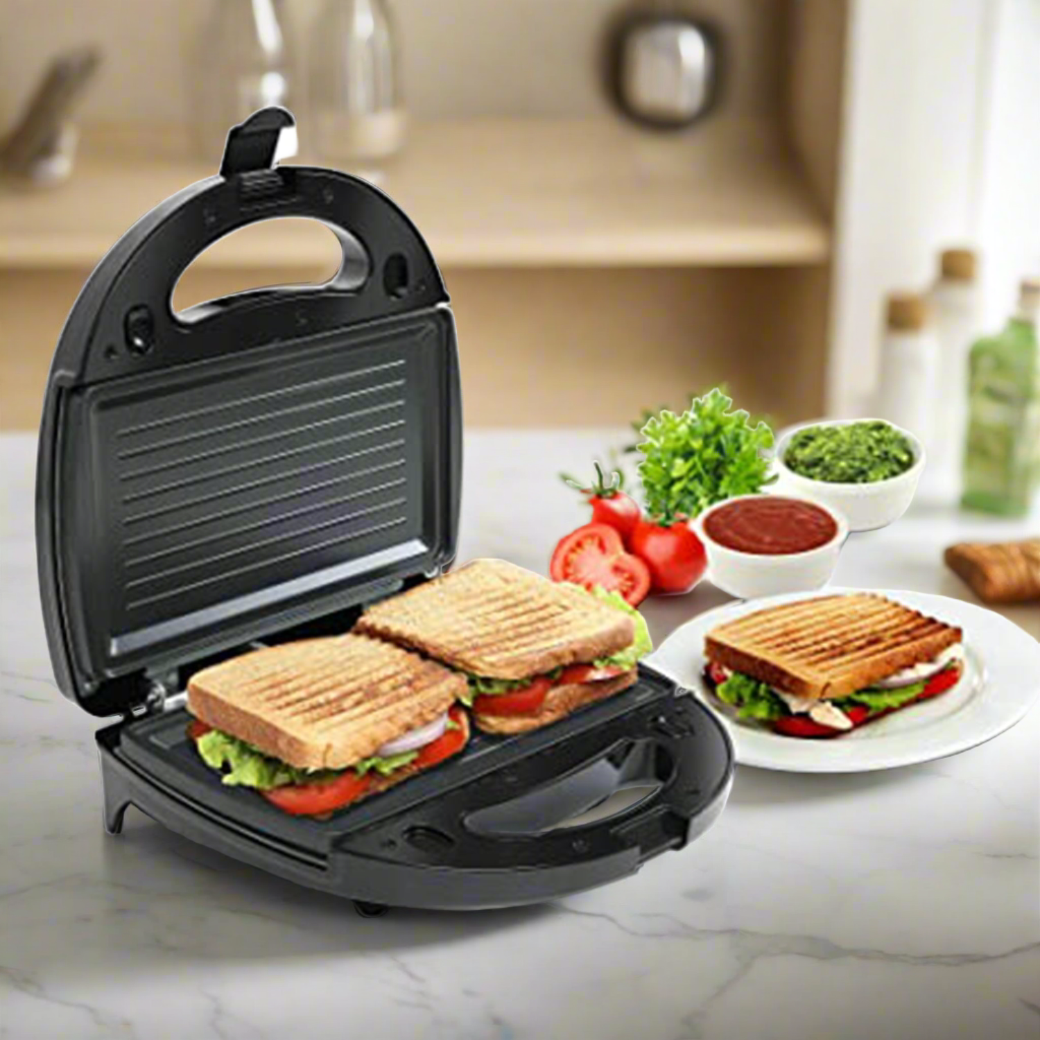 Easy to Use with Indicator Lights Sandwich toaster - Bhavnagar Deodap