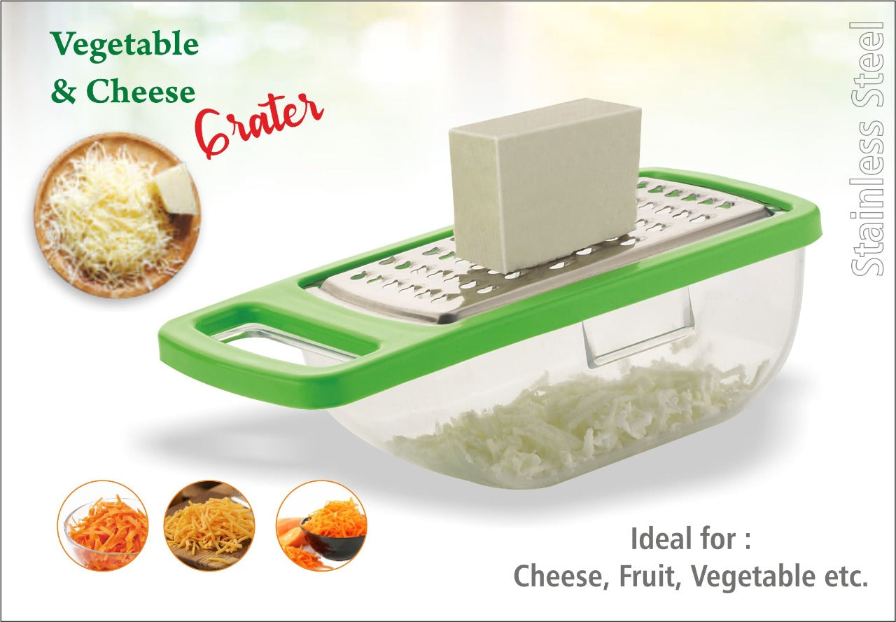 Cheese Grater / Slicer / Chopper With Stainless Steel Blades - Bhavnagar Deodap