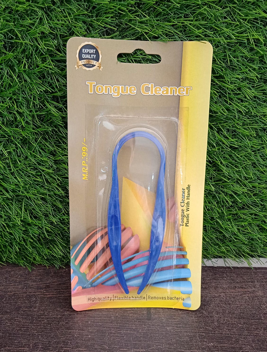 Improved Taste Plastic With Handle Tongue Cleaner (1 Pc ) - Bhavnagar Deodap