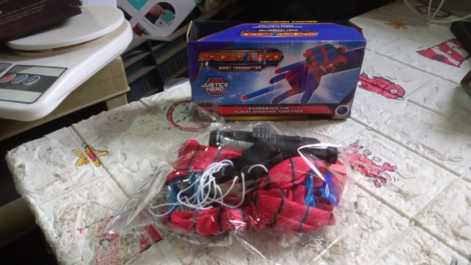 Web Shooter Toy for Kids Fans, Launcher Wrist Gloves Toys For Kids, Boys Superhero Gloves Role-Play Toy Cosplay, Sticky Wall Soft Bomb Funny Children's Educational Toys - Bhavnagar Deodap