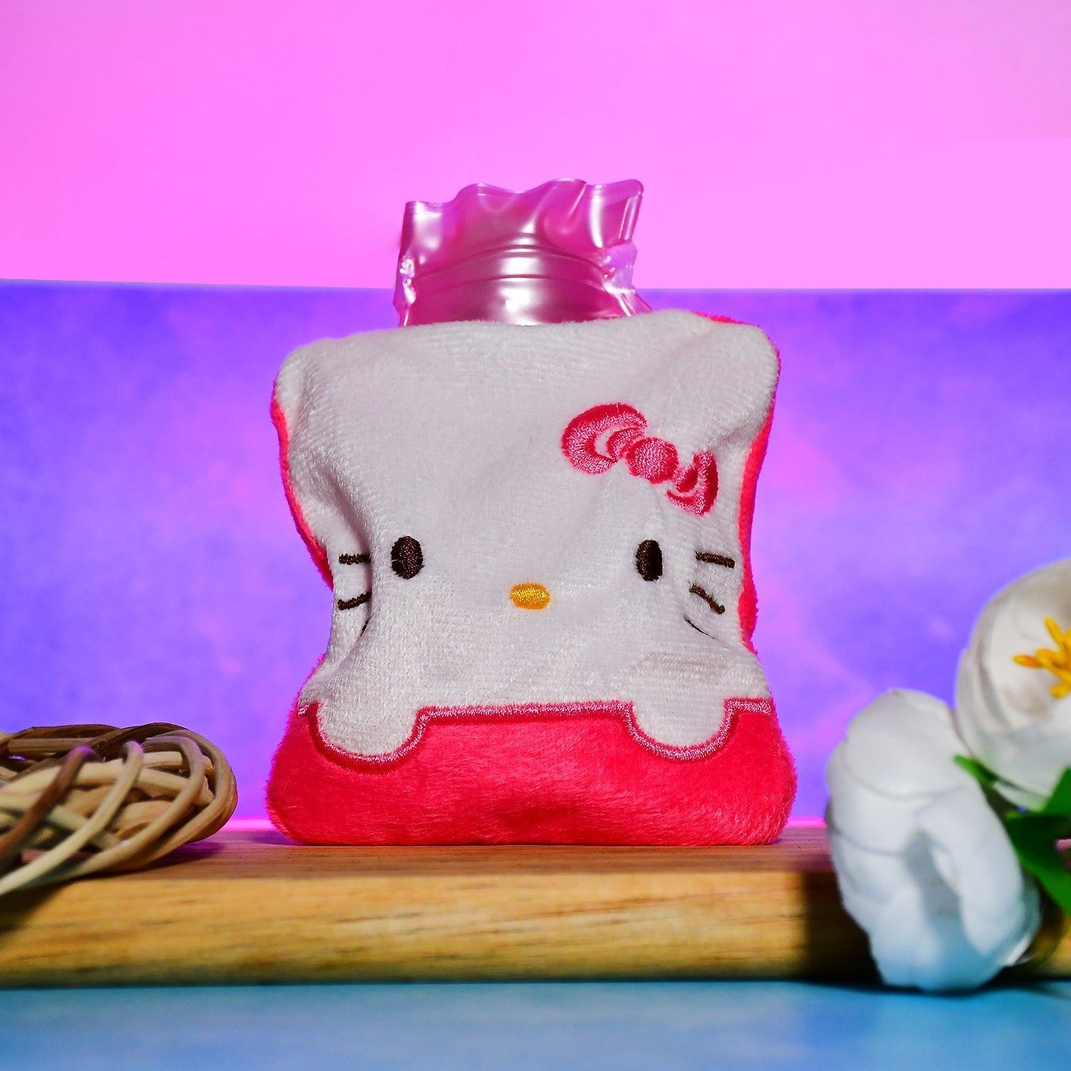 Pink Hello Kitty Small Hot Water Bag with Cover for Pain Relief - Bhavnagar Deodap