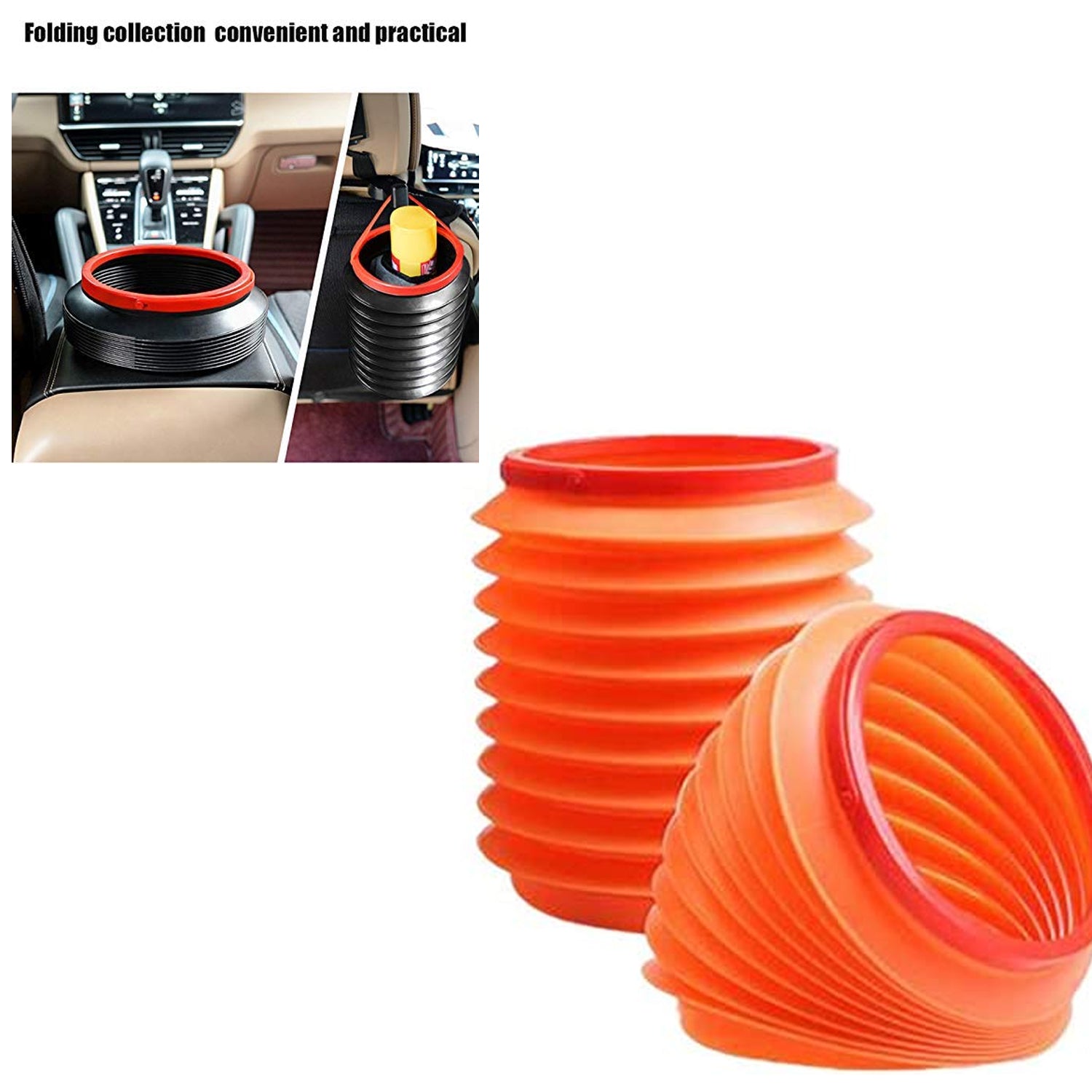 Foldable Storage Bucket , Water Container & Dustbin Multiuse Bucket For Home , Car & Kitchen Use Bucket - Bhavnagar Deodap