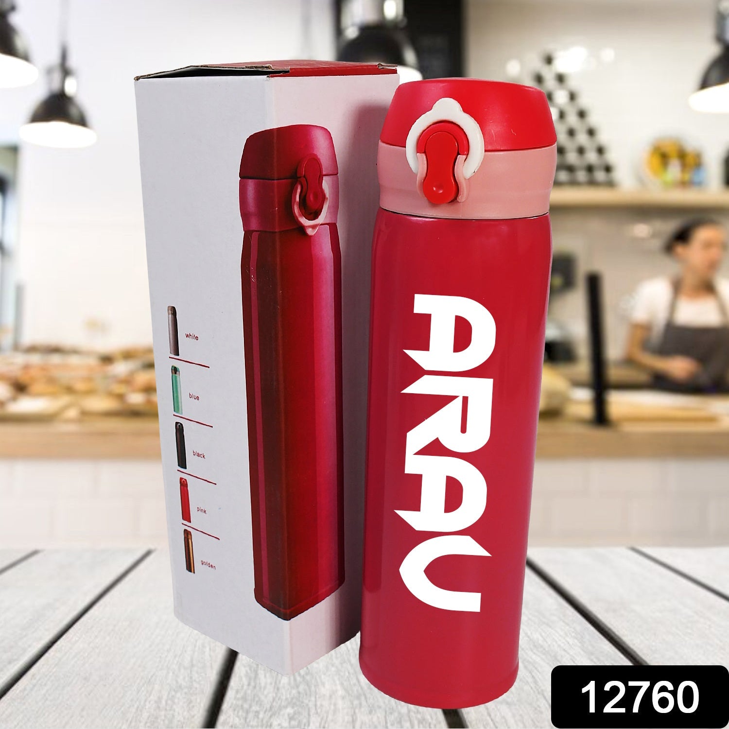 Customize Stainless Steel Water Bottle Leak Proof, Rust Proof, Hot & Cold Drinks, Gym Sipper BPA Free Food Grade Quality, Steel fridge Bottle For office / Gym / School (350 ML Approx) - Bhavnagar Deodap