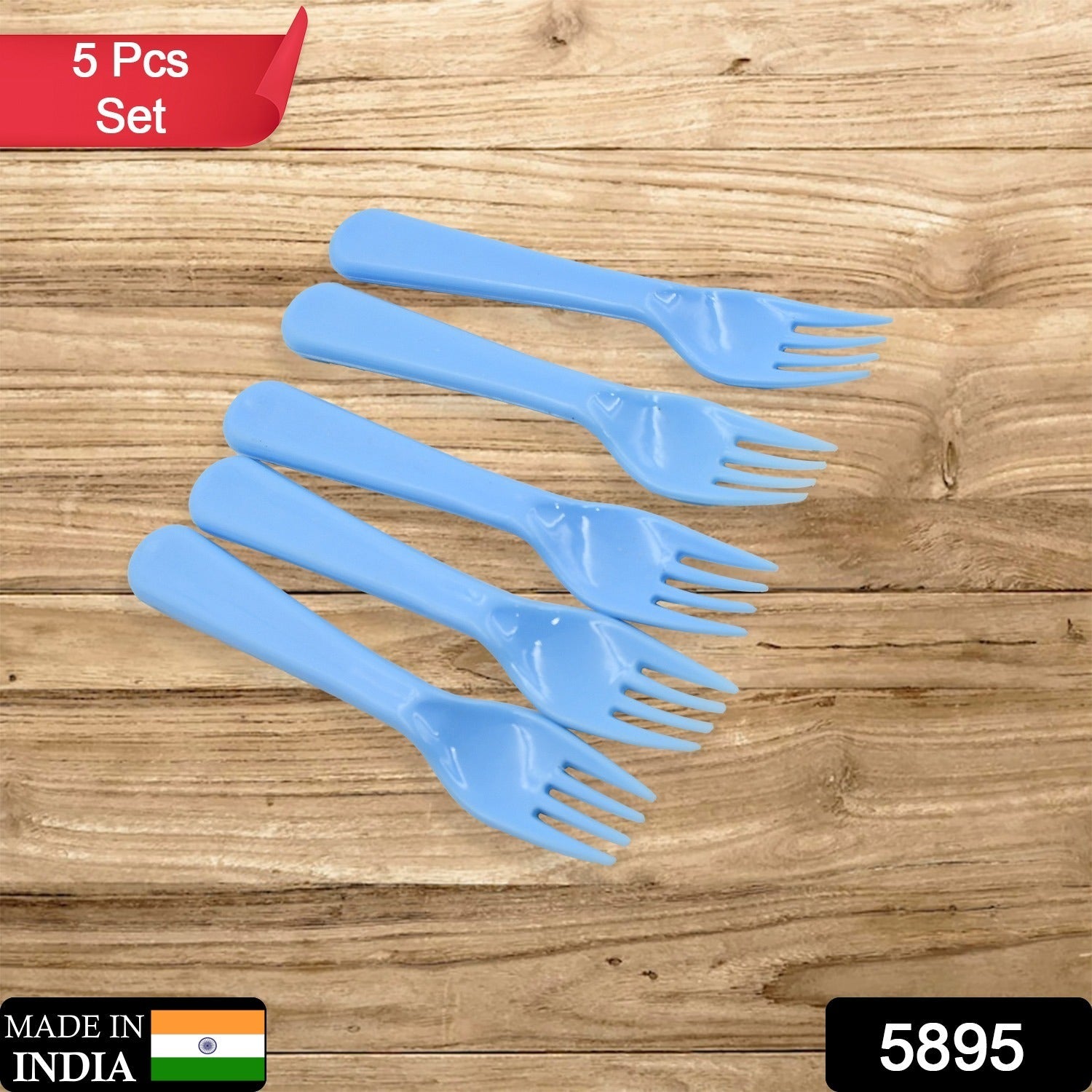 Reusable Premium Heavy Weight Plastic Forks, Party Supplies, One Size, plastic 5pc Serving Fork Set for kitchen, Travel, Home (5pc) - Bhavnagar Deodap