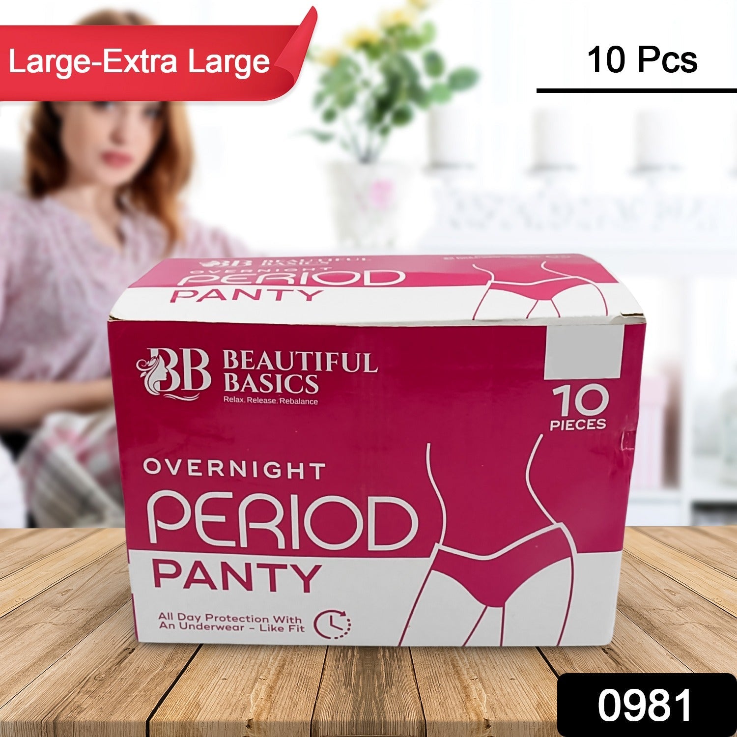 Women's Emergency Kit, Travel Kit- Includes Seamless Underwear, Pantyliner, Feminine Hygiene Sachet First Period Kit (10 Pcs) - Bhavnagar Deodap