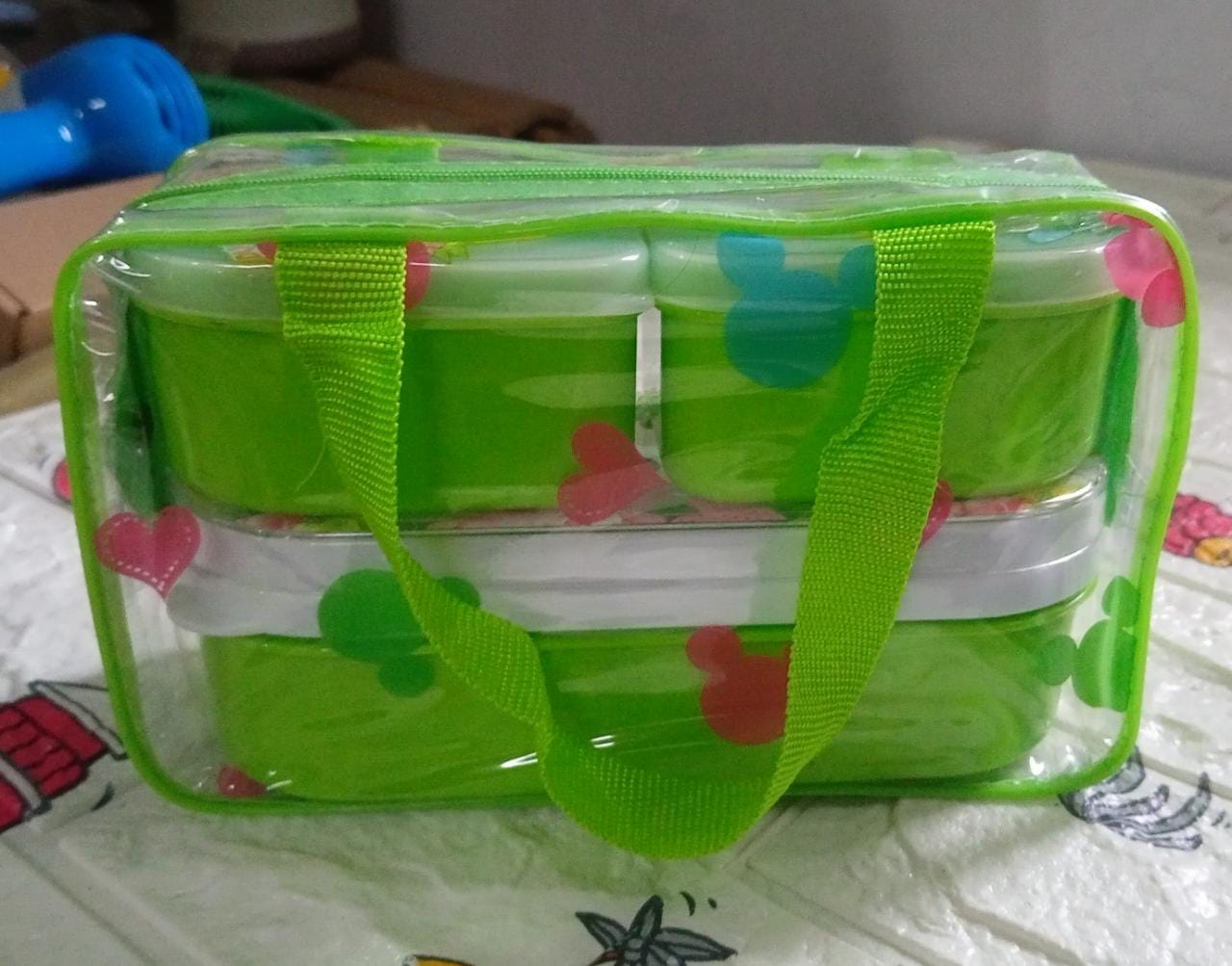 Tiffin Box Smart Lunch Box High Quality 3 box Lunch Box Leak Proof Lunch Box For Home & School, Office Use - Bhavnagar Deodap