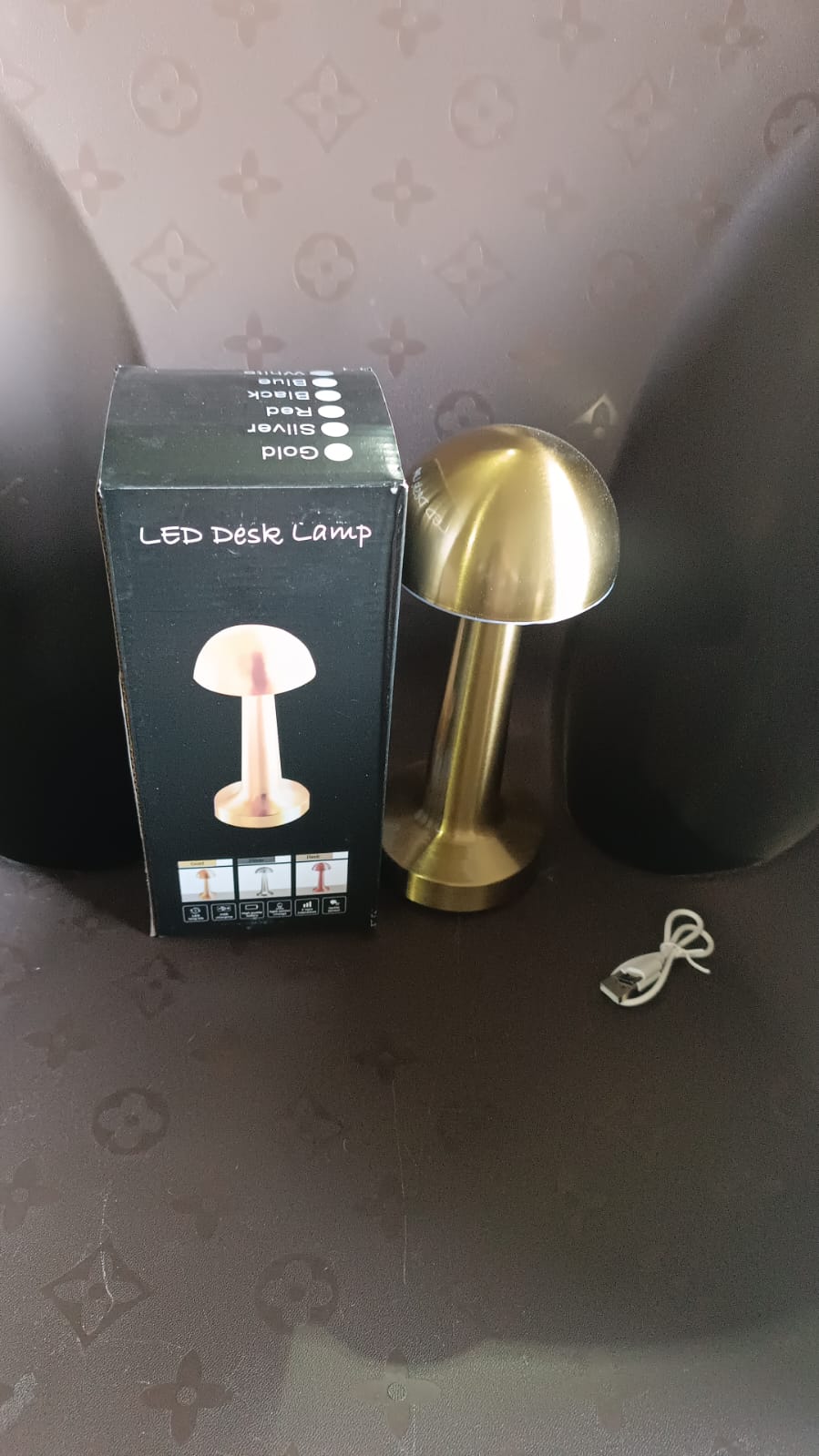 Decorative Desk Lamp, Portable Metal LED Table Lamp