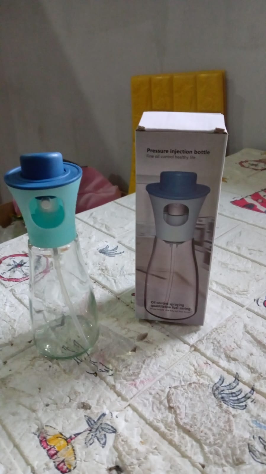 Oil Dispenser Bottle, Oil and Vinegar Cruet, Oil Sprayer Dispenser, Olive Oil Dispenser 200 ml Mist Oil Spray Bottle for Cooking with Plastic - Bhavnagar Deodap