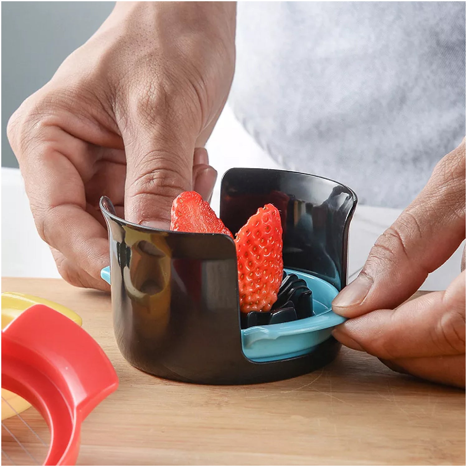Egg Cutter Multifunctional 3 in 1 Stainless Steel Cutting Wire Cut Cutter-Durable Stainless Steel Wires. - Bhavnagar Deodap