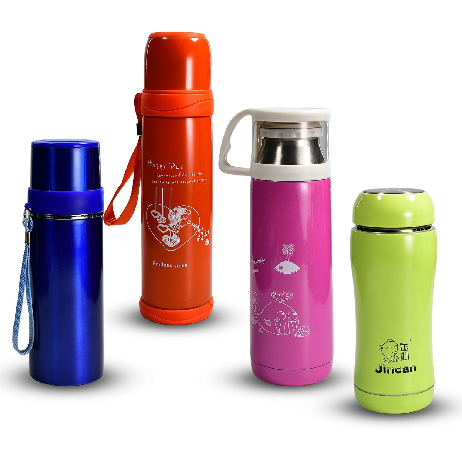 1PC STAINLESS STEEL MIX BOTTLES FOR STORING WATER AND SOME OTHER TYPES OF BEVERAGES ETC. - Bhavnagar Deodap