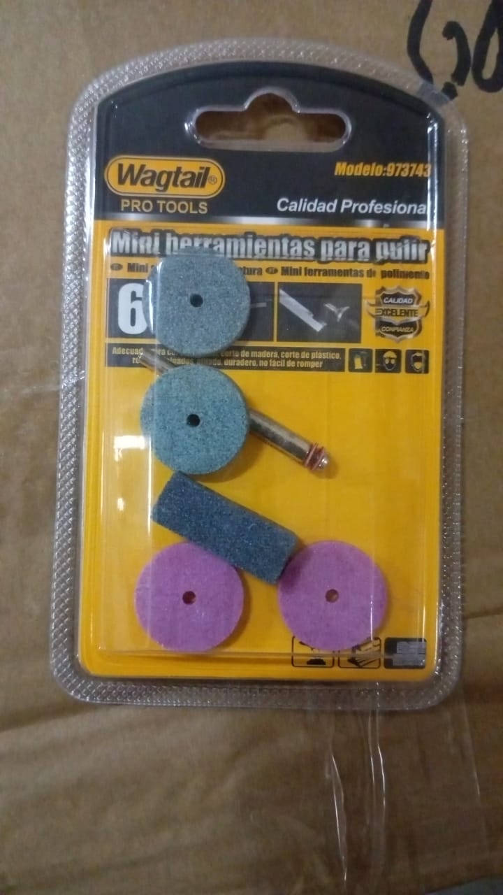 Mini Abrasive Wheel, Quickly Change Stone Mounted Grinding Wheel (6 Pcs Set) - Bhavnagar Deodap