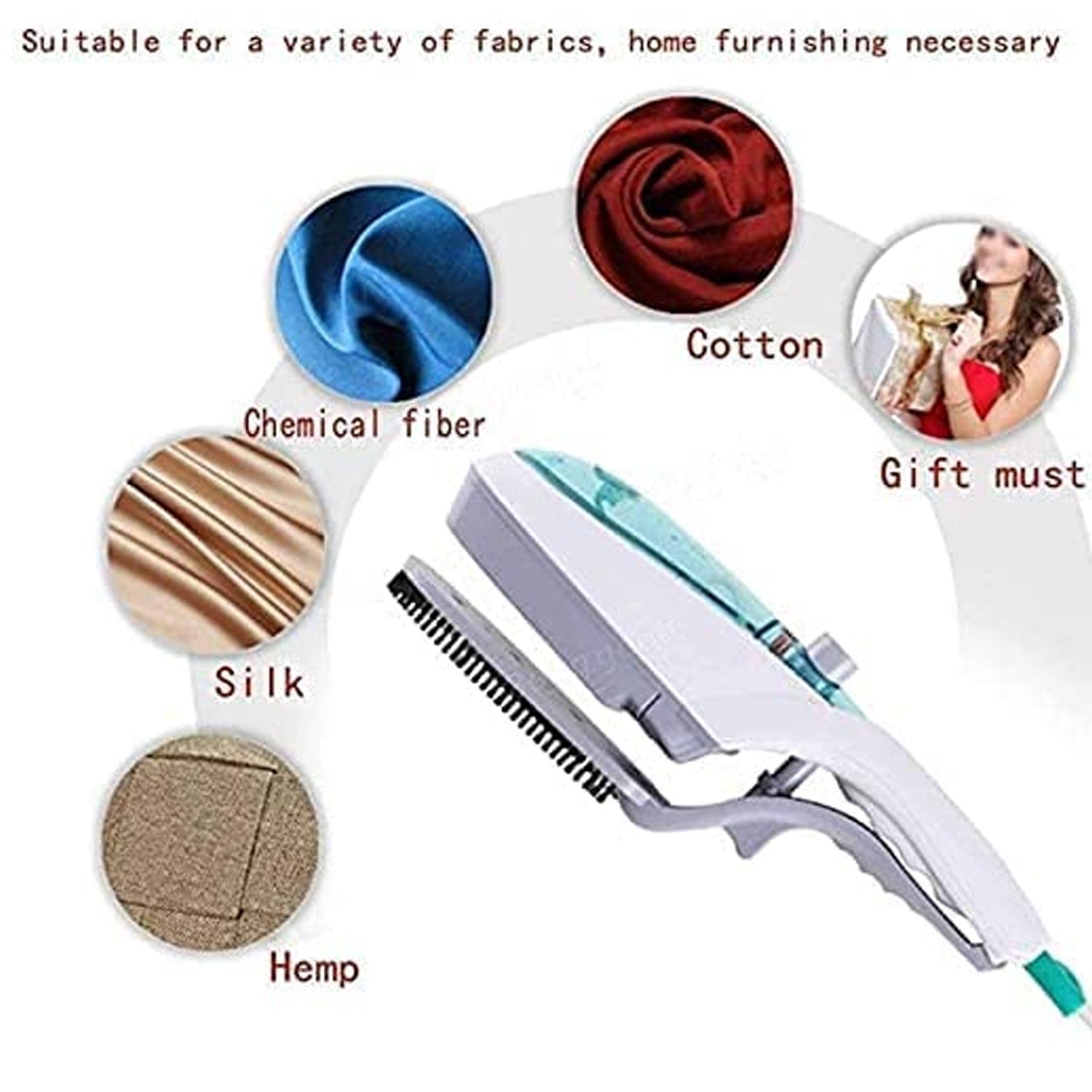 Portable ironing machine,1 Set Steam Iron Hand Held Crease Removal Portable Ironing Clothes ABS Brush Plush Toy Garment Steamer for Home Steam Iron, for Clothes, Travel Steamer - Bhavnagar Deodap