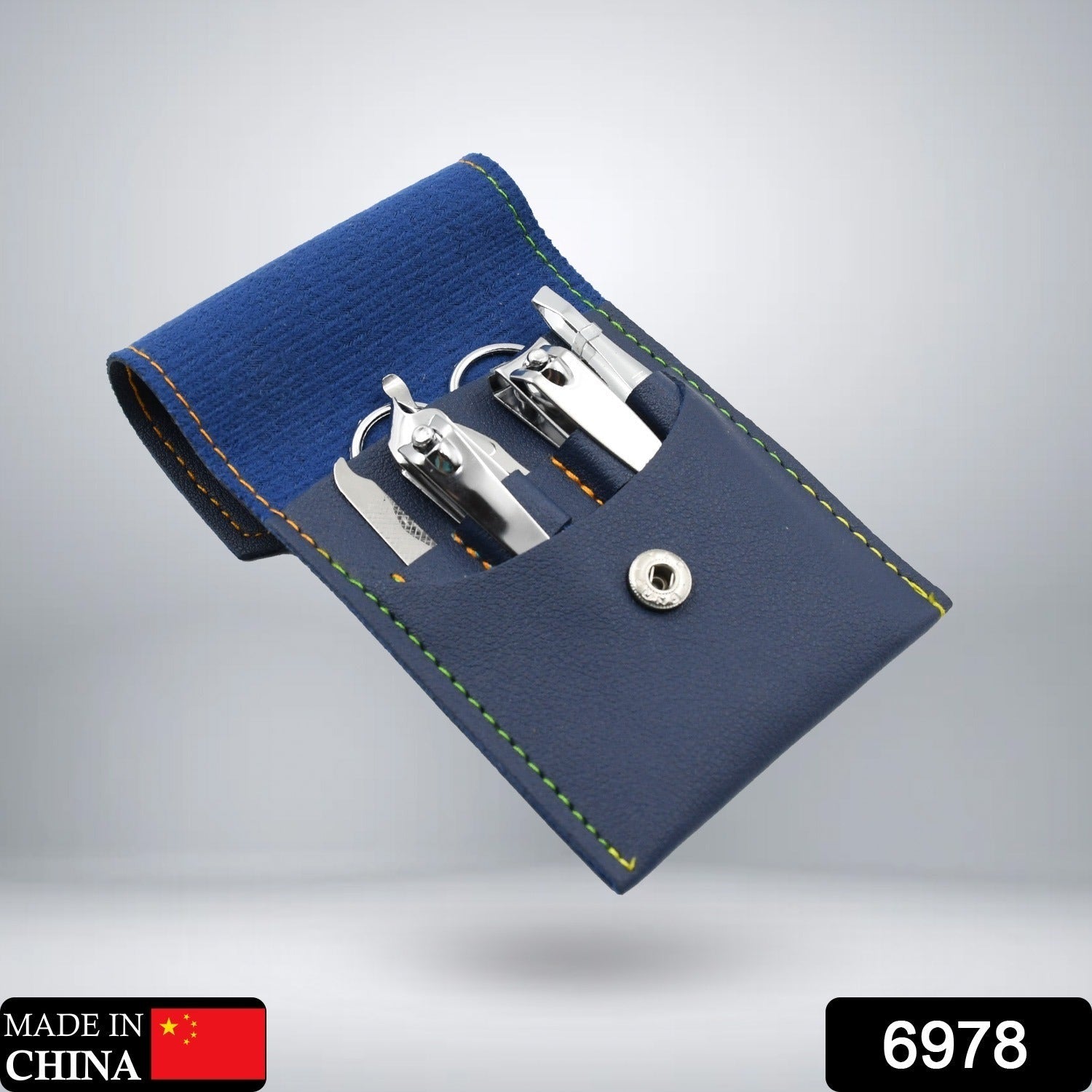 7pc Nail Clipper Kit, Fingernail Clipper, Manicure Set, Stainless Steel Nail Cutter Set ,Manicure Toe Nail Clippers Care Tools with Lightweight and Beautiful Travel Case (7Pc Set) - Bhavnagar Deodap