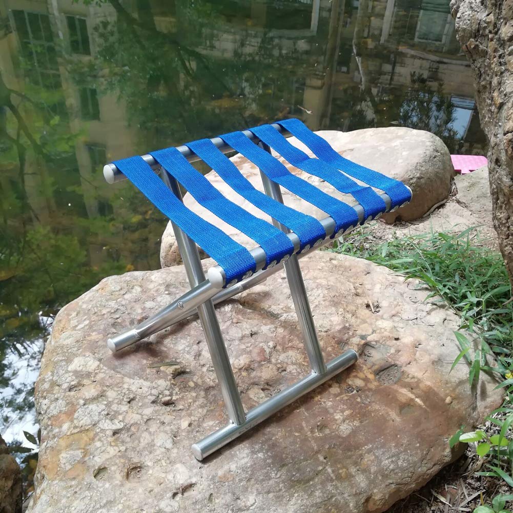 Folding Beach Tool Best Folding Stool Portable Travel Train Chair Outdoor Rest Seat Fishing Beach Picnic Hiking Backpacking Stool, Camping Fishing Hiking Picnic Garden (1 Pc ) - Bhavnagar Deodap