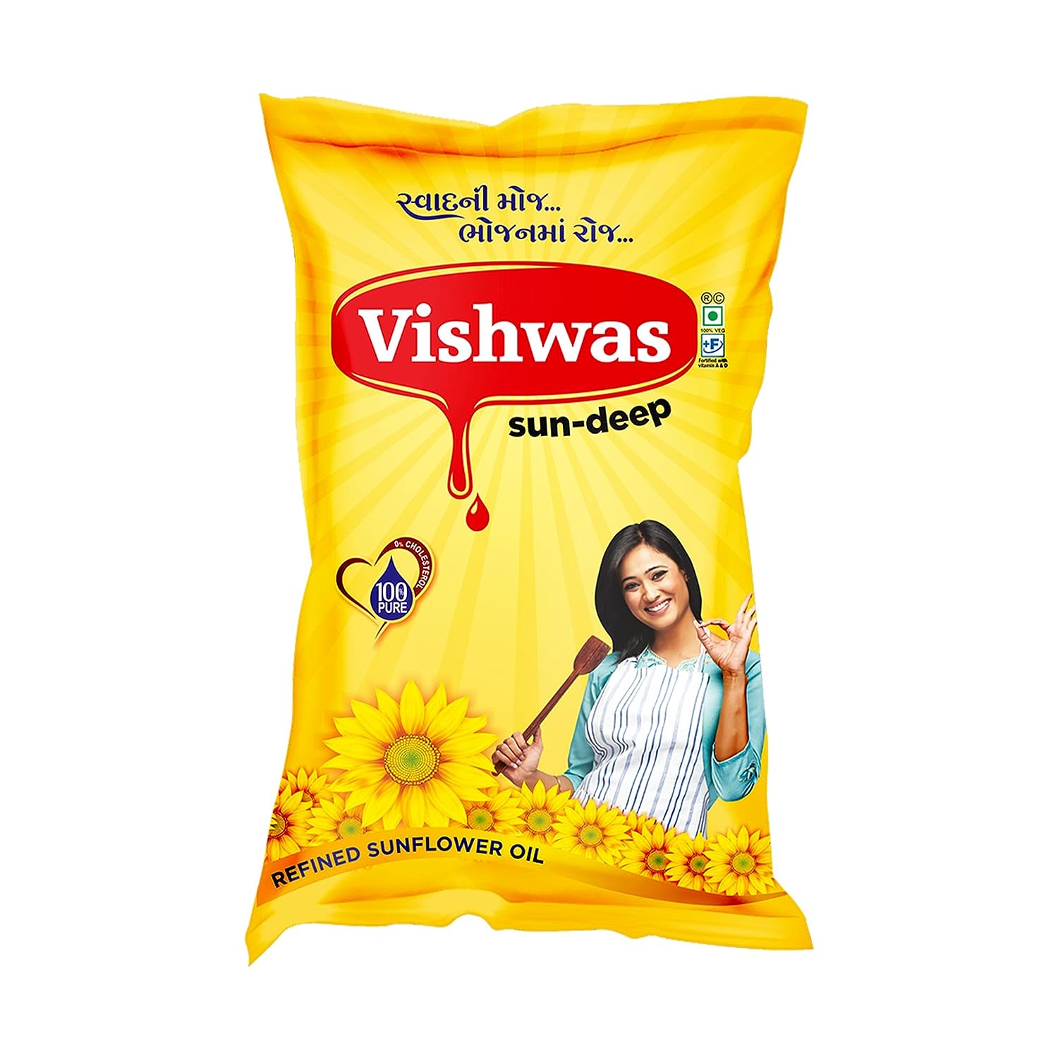 Refined Sunflower Oil 100% Natural and Pure Sunflower Cooking Oil (Pack Of 5) - Bhavnagar Deodap