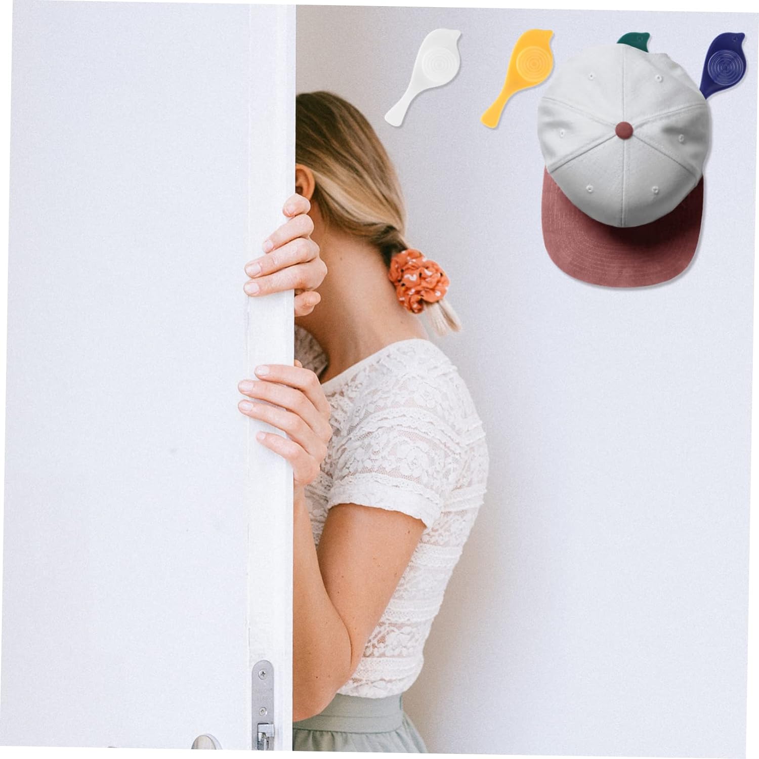 Bird Hook self Adhesive Hooks Wall Mounted Hook Shower Towel Hook Hat Hooks Rack Coat Hook Door Back Hook Adhesive Hooks for Wall Novelty Wall Hook (4 Pc Set) - Bhavnagar Deodap