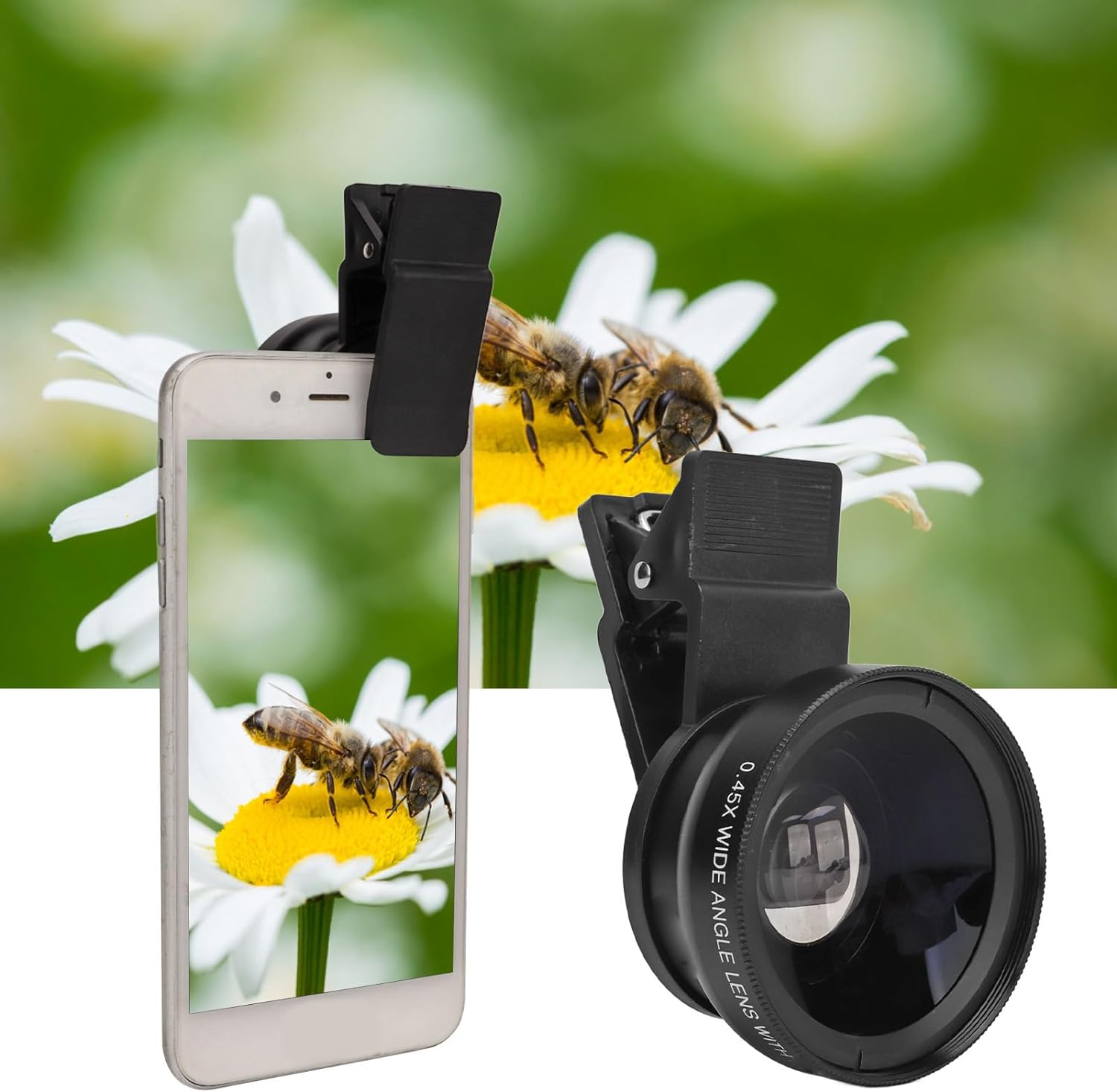 Camera Lens External Phone Lens Phone Camera Lens 0.45X Universal Ultra Wide Angle 12.5X Beauty Function External Lens Camera Accessories for Take Pictures, most Android Smartphone - Bhavnagar Deodap