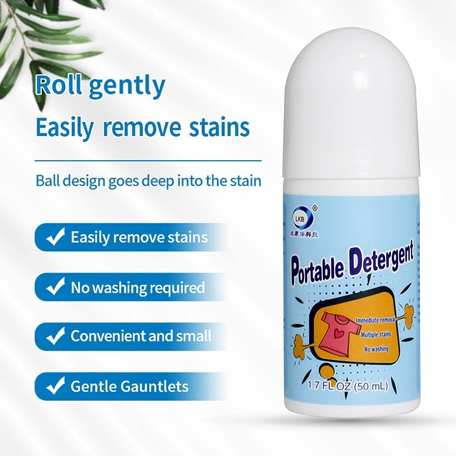 Clothes Stain Remover Bead Design Emergency Stain Rescue Roller-ball Cleaner for Natural Fabric Removes Oil Almost All Types of Fabrics - Bhavnagar Deodap