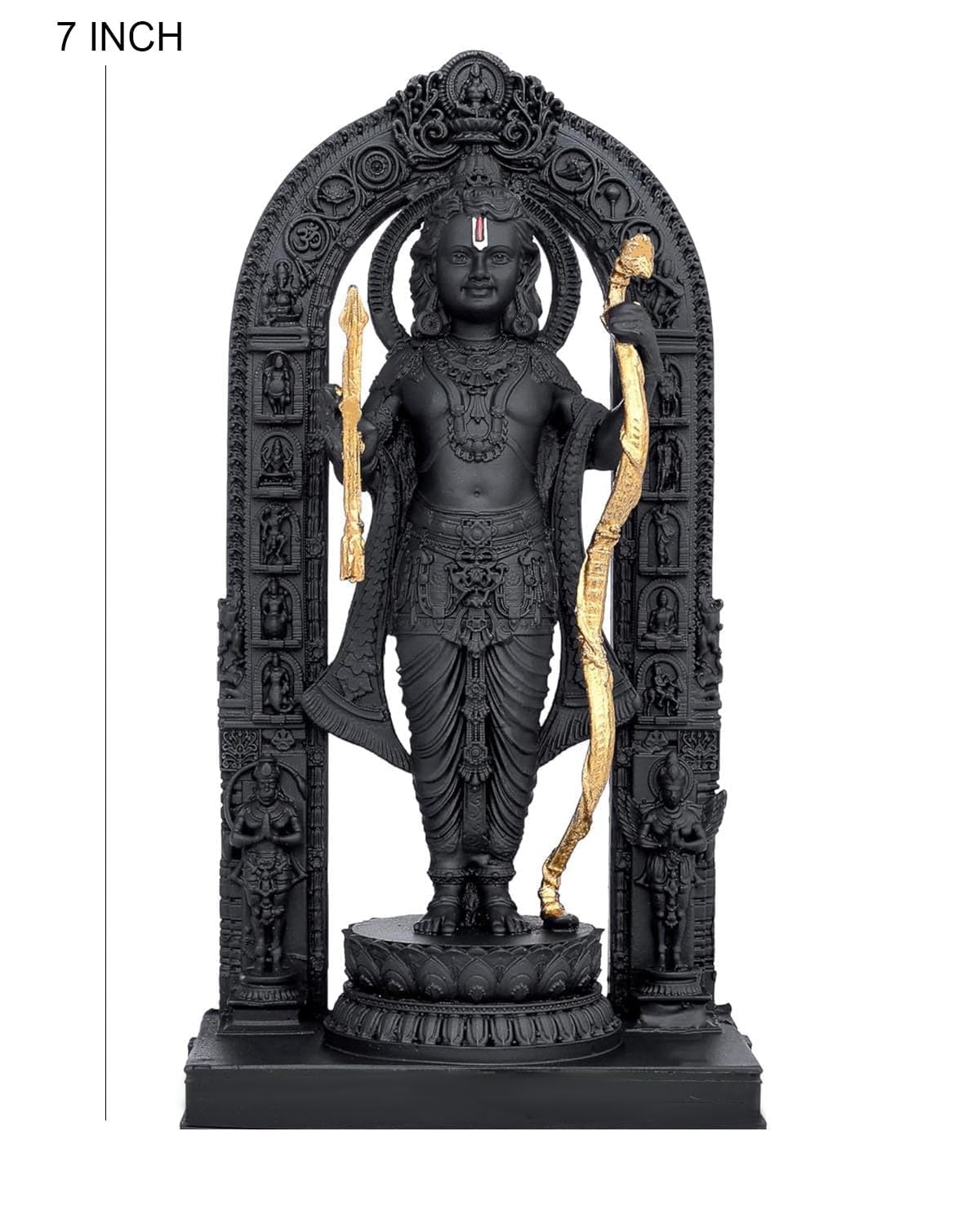 3D Resin Ram Lalla Murti Ayodhya Idol Statue, Ayodhya ram mandir Statue, for Temple, for Gifting, Home Decor Decoration