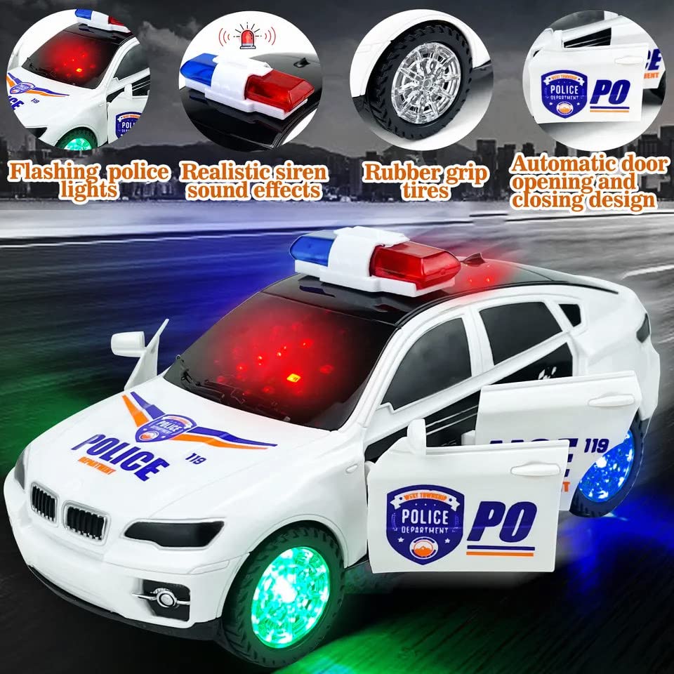 Police Car Toy, 3D Lights & Music, Kids Bumper Car - Bhavnagar Deodap