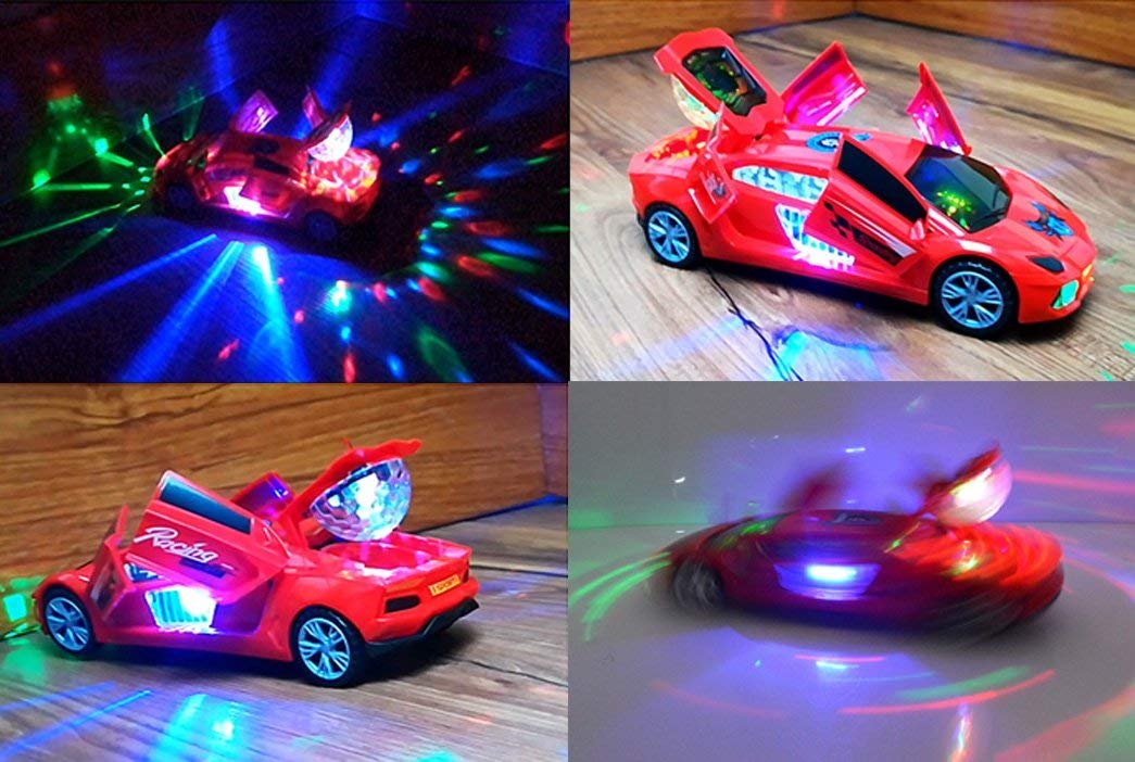 3D Projection Light with Music Opening Doors and 360 Degree Rotation Super Car Toy - Bhavnagar Deodap