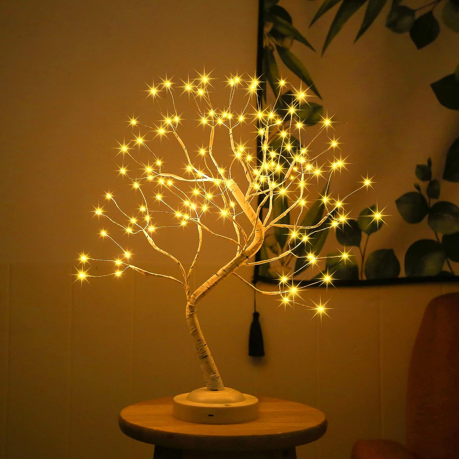 108 LED Birch Tree Lights Artificial Tabletop Fairy Tree Lamp Eight Lighting Modes USB or Battery Operated with Timer Decor for Bedroom Living Room Wedding Christmas Easter - Bhavnagar Deodap