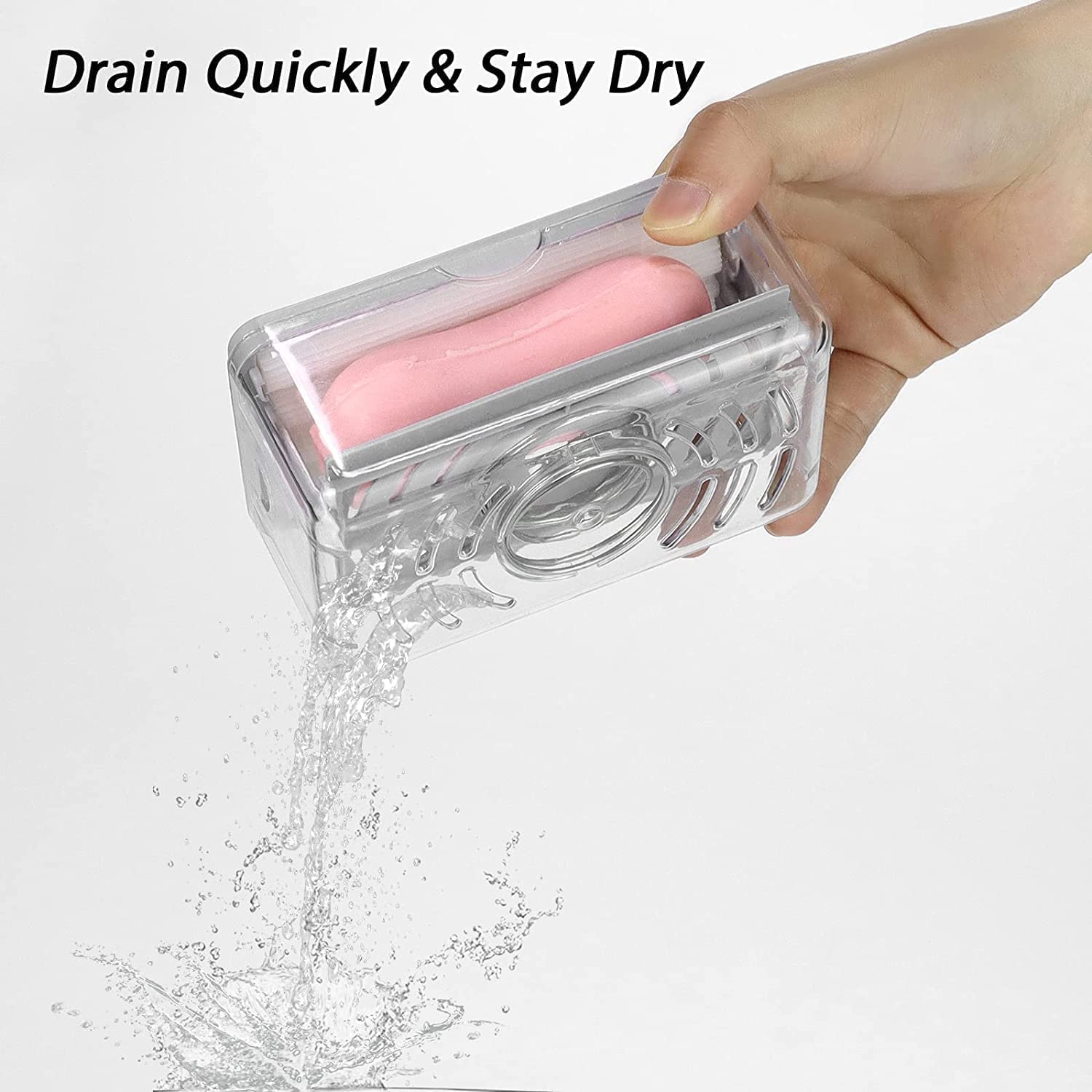 2-in-1 Portable Soap Dish & Dispenser: Roller, Drain Holes, Foaming - Bhavnagar Deodap