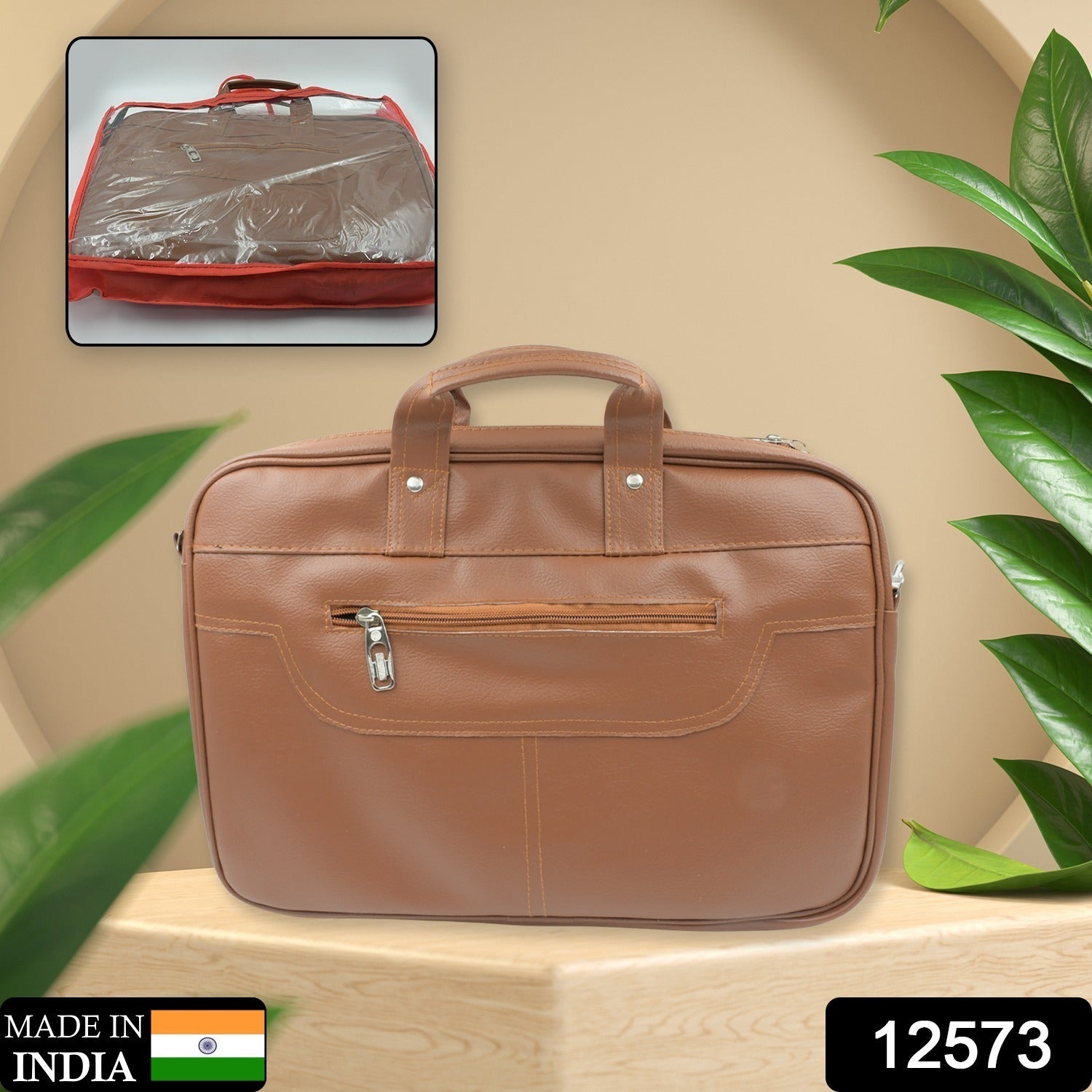 Multipurpose Bag, Shoulder Side Bag Office Laptop Faux Leather Executive Formal Laptop & MacBook Messenger / Office / Travel / Business / Shoulder / Hand / Sling Bag for Men Women with Multiple compartments - Bhavnagar Deodap