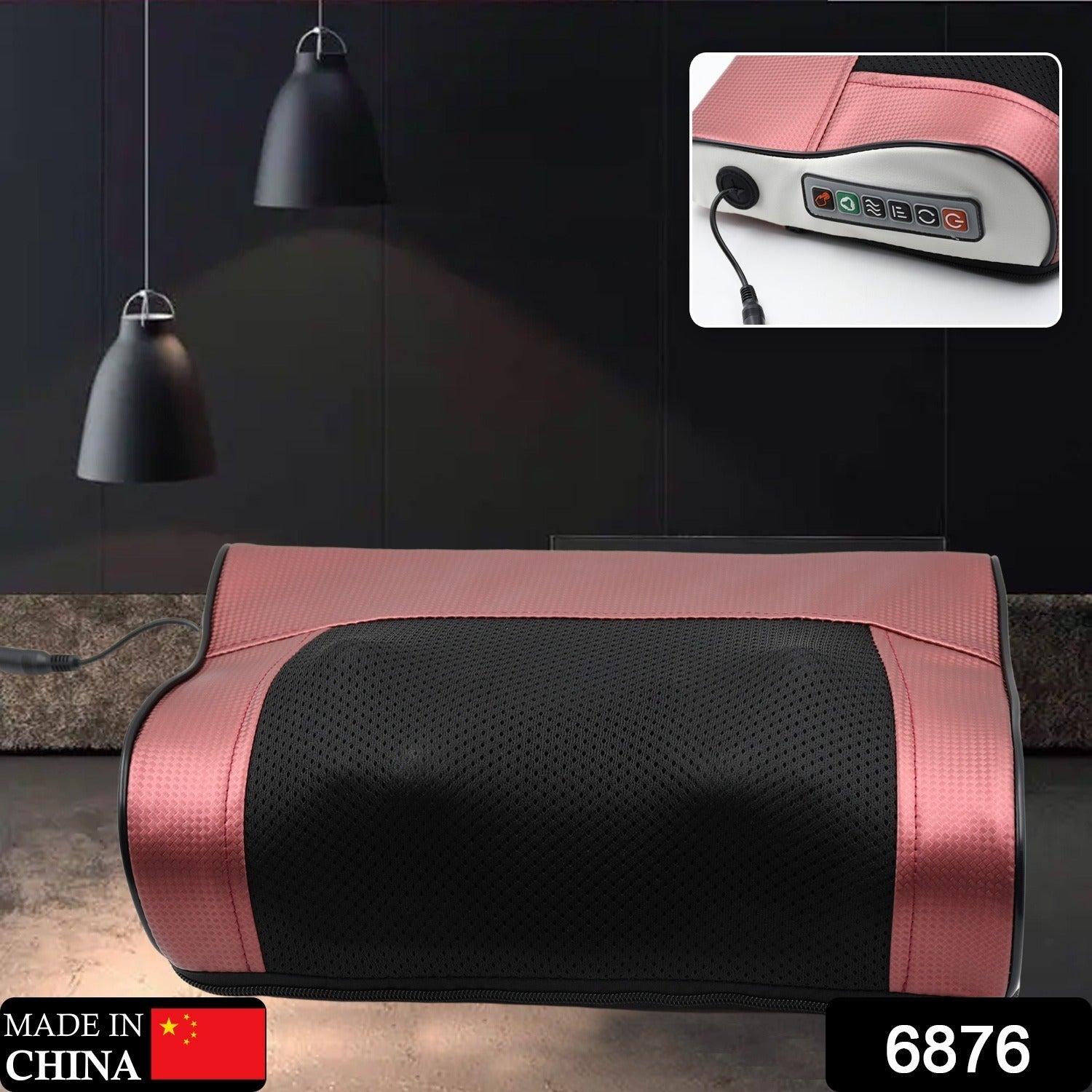 Electric Neck Waist Back Massager Neck Massager Multipurpose Neck Massage Pillow Deep Tissue Massage Nodes Electric Pillow with Heat for Shoulders Calf Legs Feet Hands - Bhavnagar Deodap