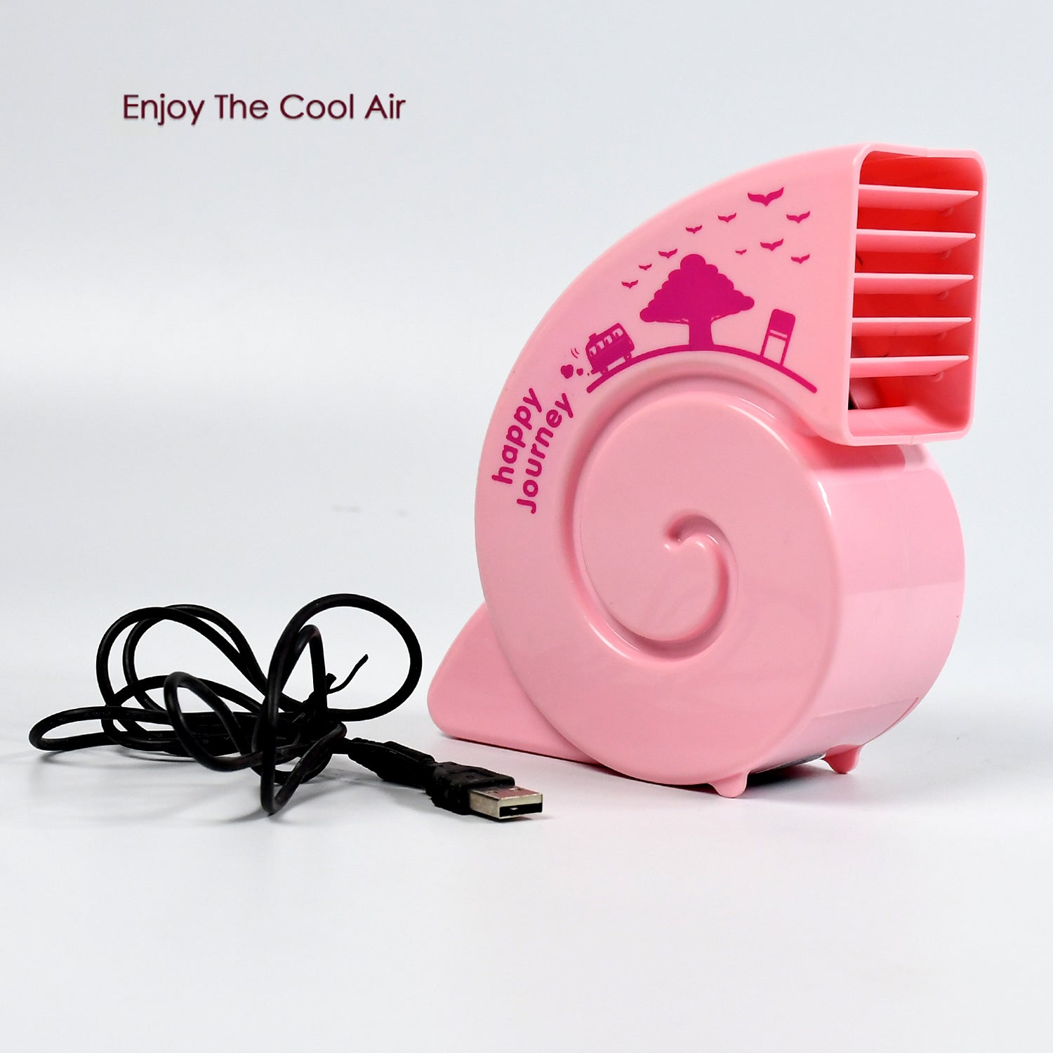 Cute Bright Color Desktop Office USB Mini Fan Battery USB Fans USB Mini Fans (Battery Not Include) - Bhavnagar Deodap