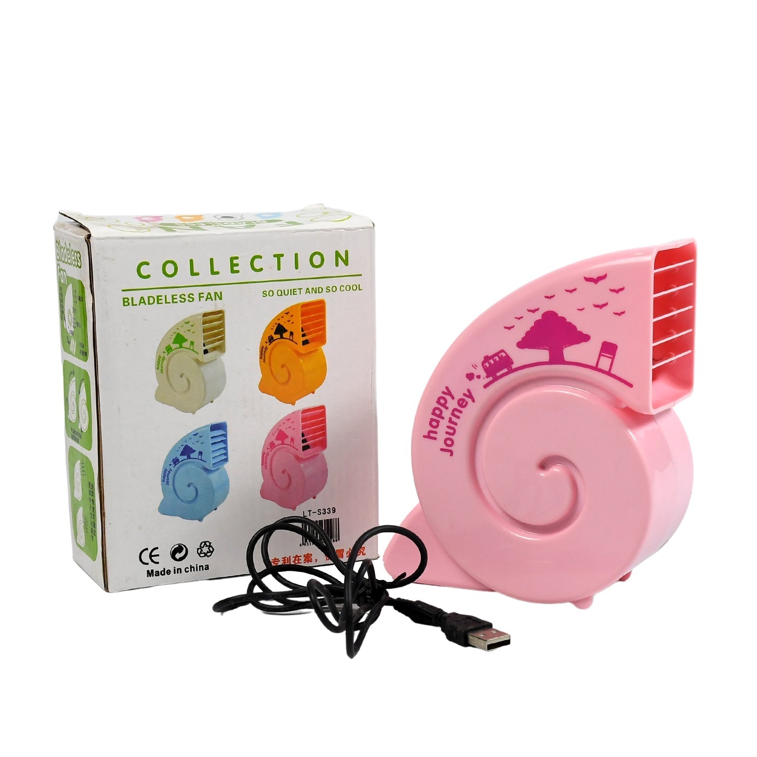 Cute Bright Color Desktop Office USB Mini Fan Battery USB Fans USB Mini Fans (Battery Not Include) - Bhavnagar Deodap