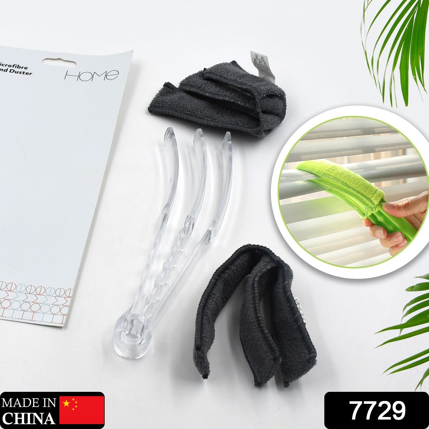 Window Blind Cleaner Duster Brush with Microfiber Sleeves - Blind Cleaner Tools for Window Shutters Blind Air Conditioner Jalousie Dust - Bhavnagar Deodap