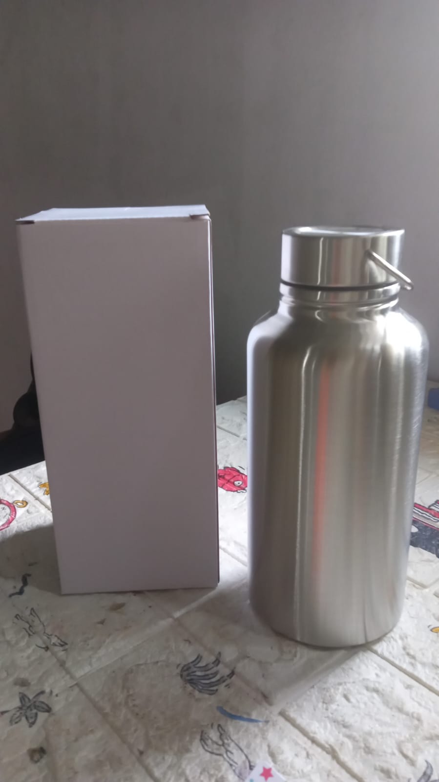 Stainless Steel Water Bottle with Handle (Large): Leak Proof, Hot & Cold, Gym - Bhavnagar Deodap