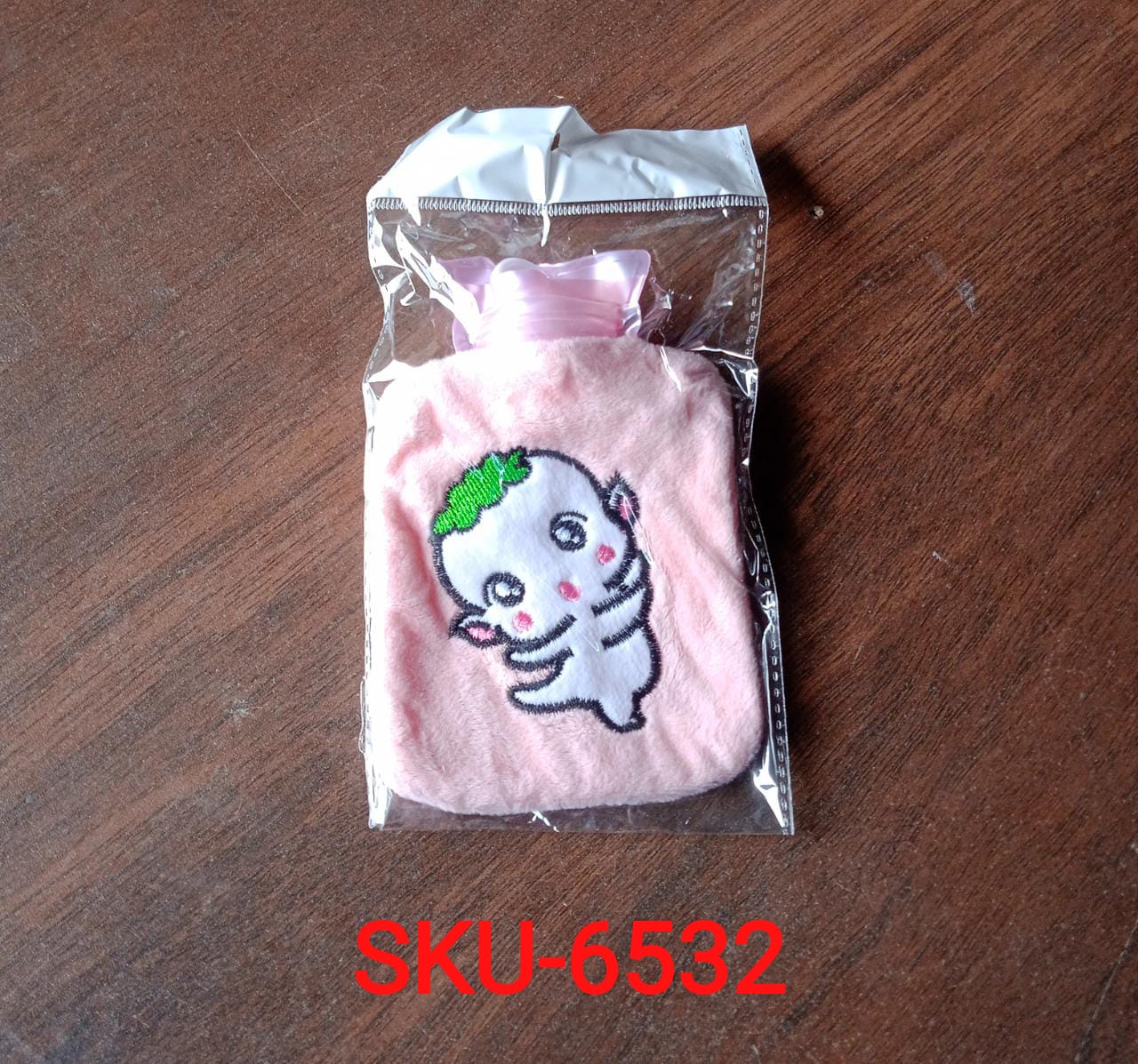 Pink Cartoon Small Hot Water Bag with Cover for Pain Relief - Bhavnagar Deodap