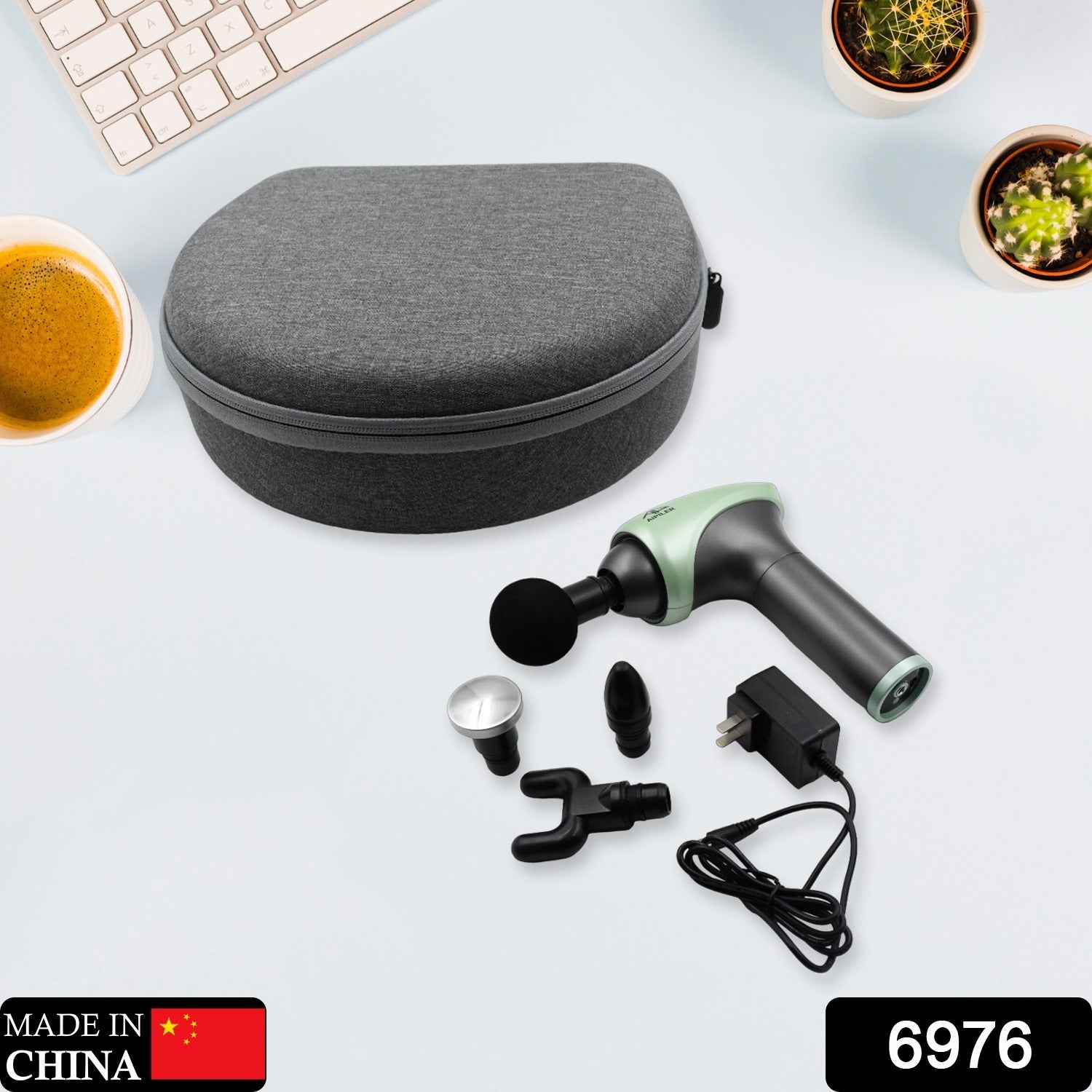 Massage Gun, Includes Suitcase, Box and Stress Ball, Sport and Relax Massage Device, Small, Powerful and Quiet, Massage Gun for Pain Relief Super Quiet Electric Massager, 4 Massage Heads - Bhavnagar Deodap