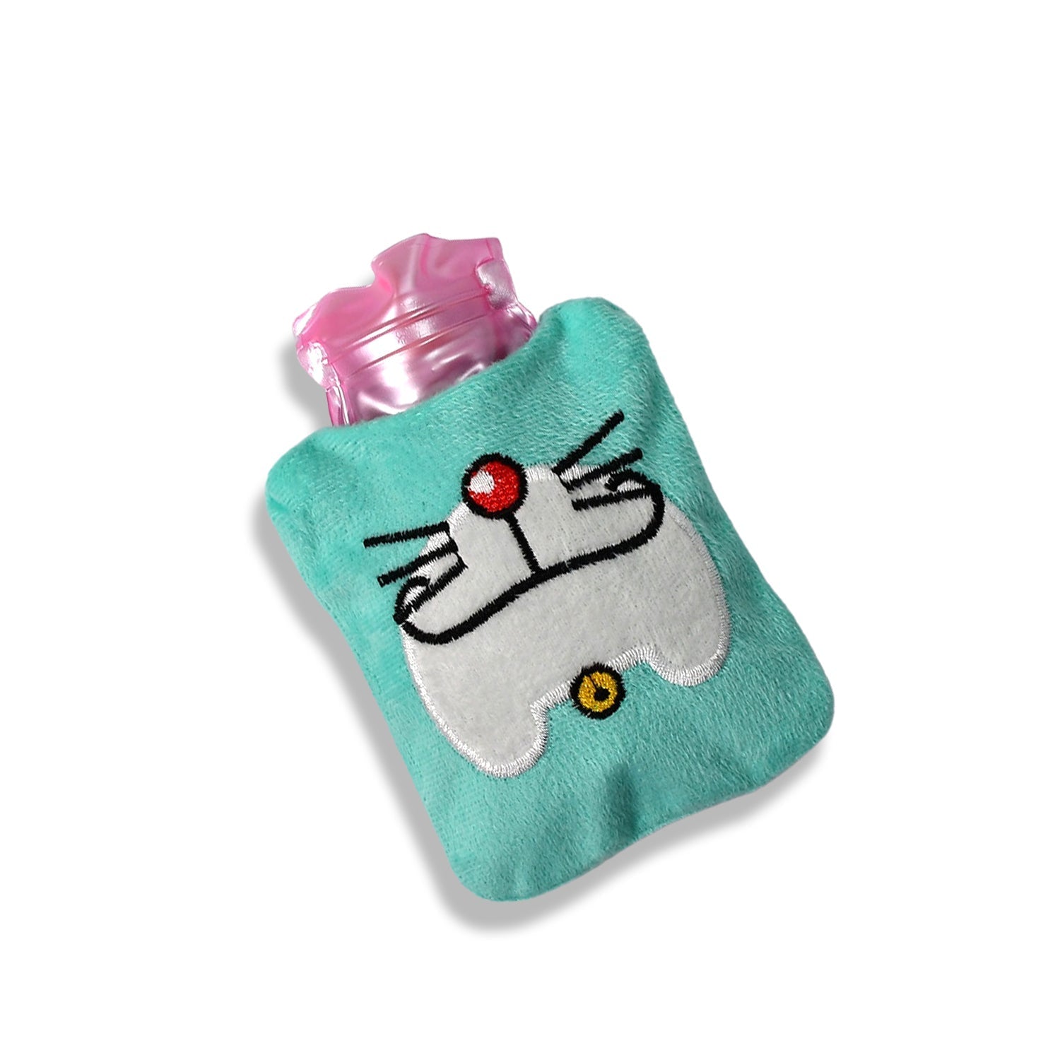 Doremon Cartoon Small Hot Water Bag with Cover for Pain Relief - Bhavnagar Deodap