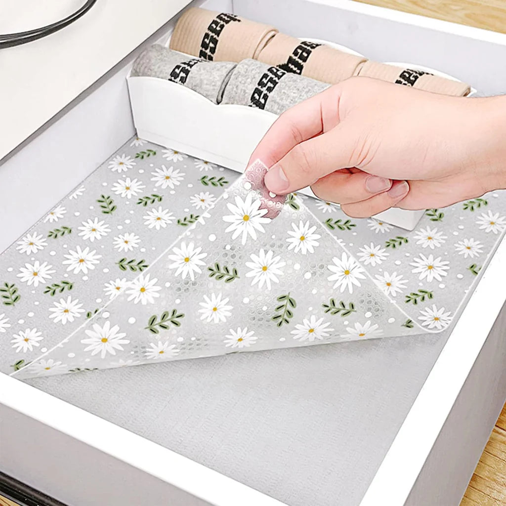 Anti-Slip Kitchen Cabinet Drawer Mat Liner Sheets (45 cm x 3m, Pack of 1 Mat Textured Multipurpose) - Bhavnagar Deodap