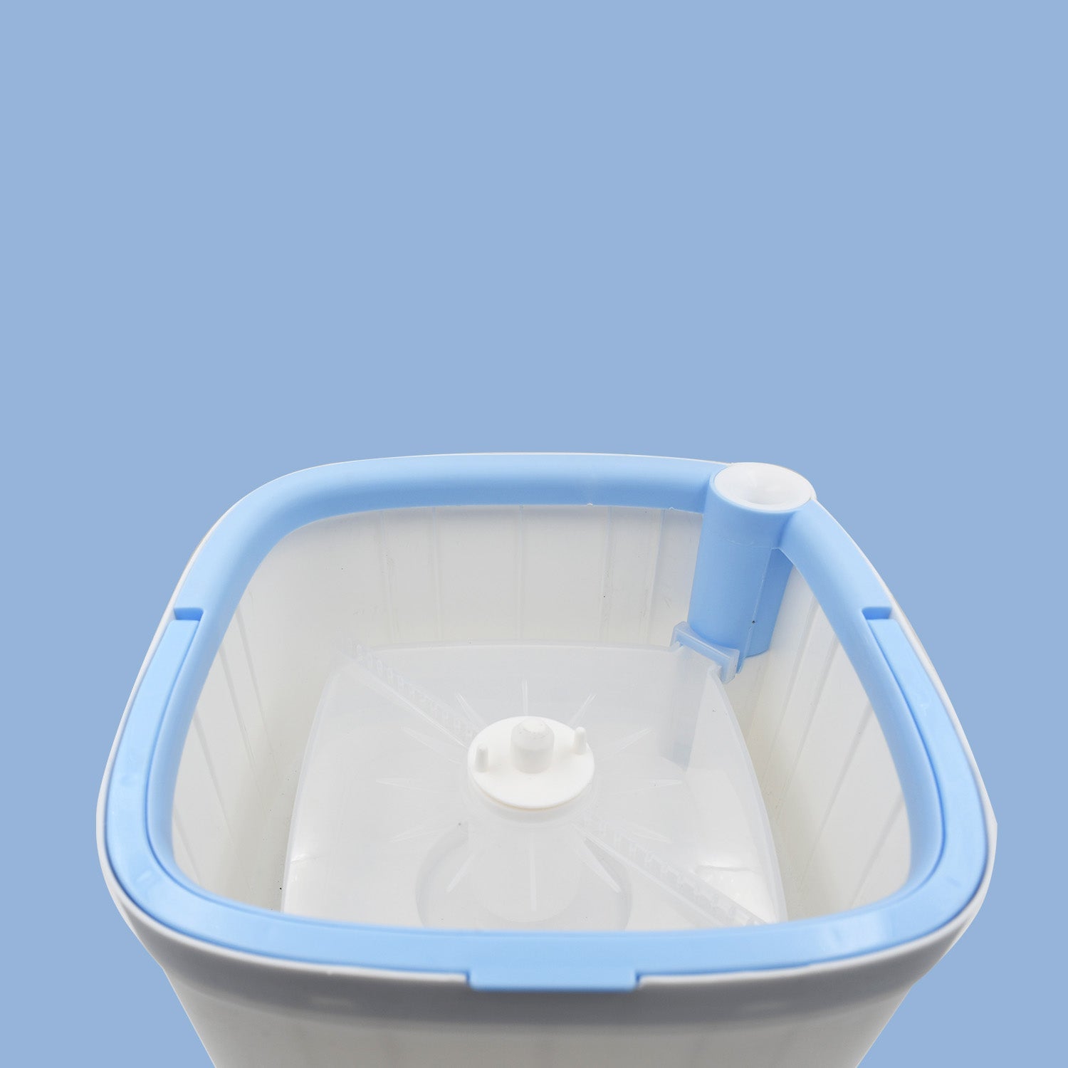 Round Shape Mop Head  with 1 Pad Extra Clean Water Spin Mop with Separate Water Bucket, Suitable for All Types of Flooring, Separates Dirty and Clean Water, Wet - Bhavnagar Deodap