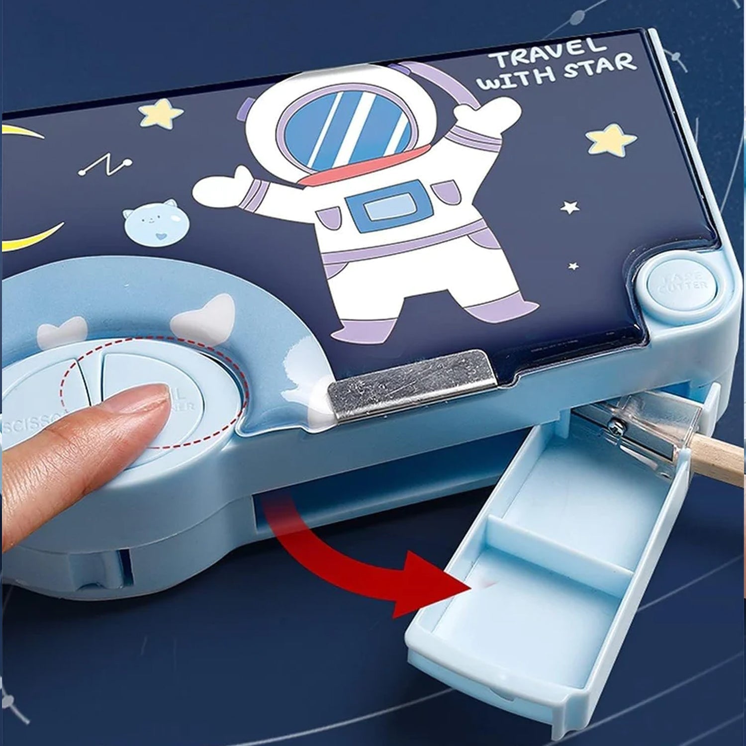 Multifunctional Pencil Box for Kids, Space Pencil Box For Boys, Kids Pencil Box for Boys & Girls, Magnetic Pencil Box for Boys, Pop up Pencil Box, Space Theme Return Gifts for Kids (Space Pencil Box) - Bhavnagar Deodap