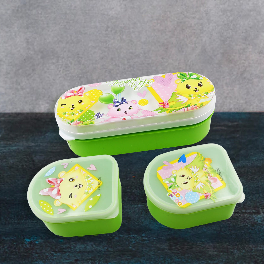 Tiffin Box Smart Lunch Box High Quality 3 box Lunch Box Leak Proof Lunch Box For Home & School, Office Use - Bhavnagar Deodap