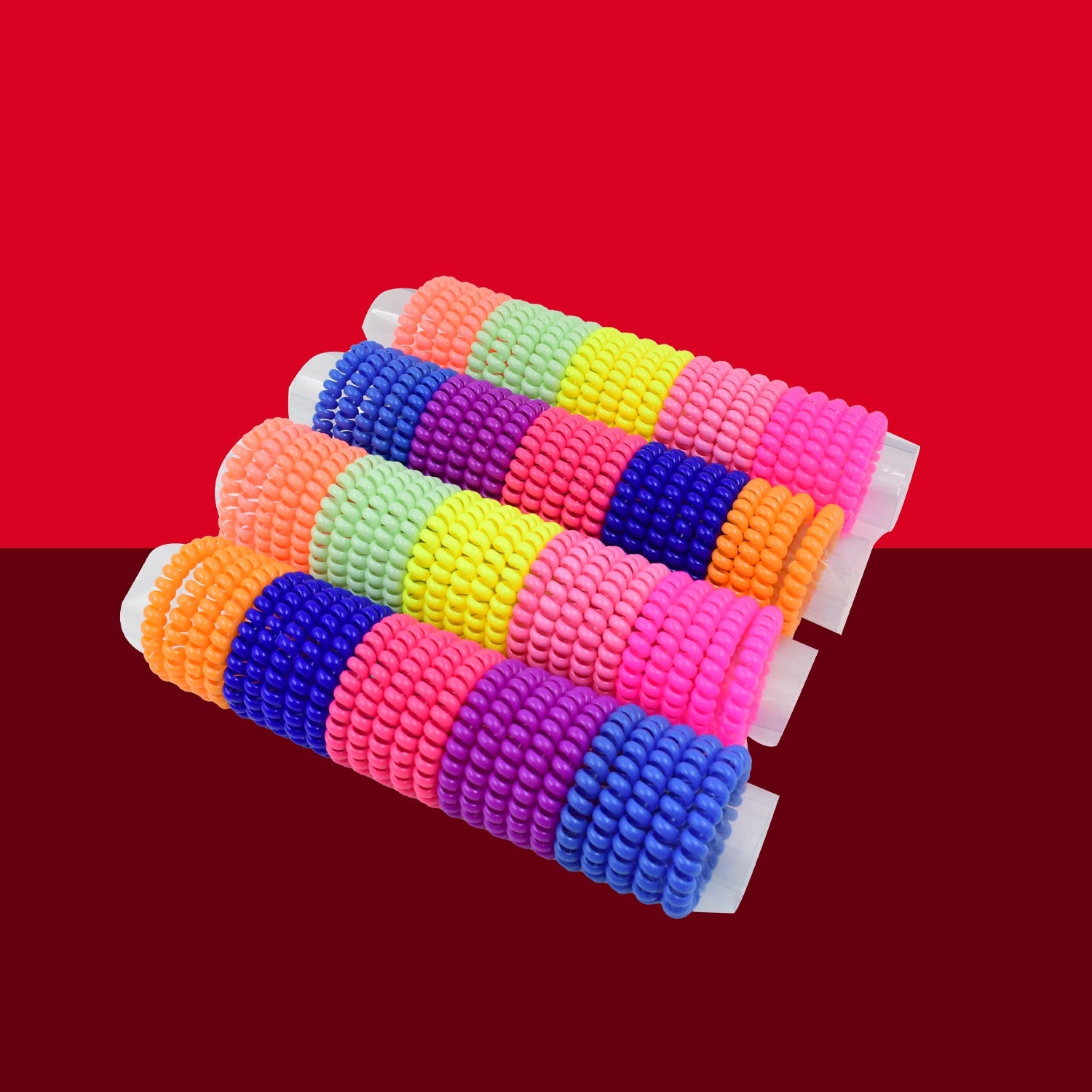 Telephone Wire Hair bands Pack of 100 Pcs - Bhavnagar Deodap