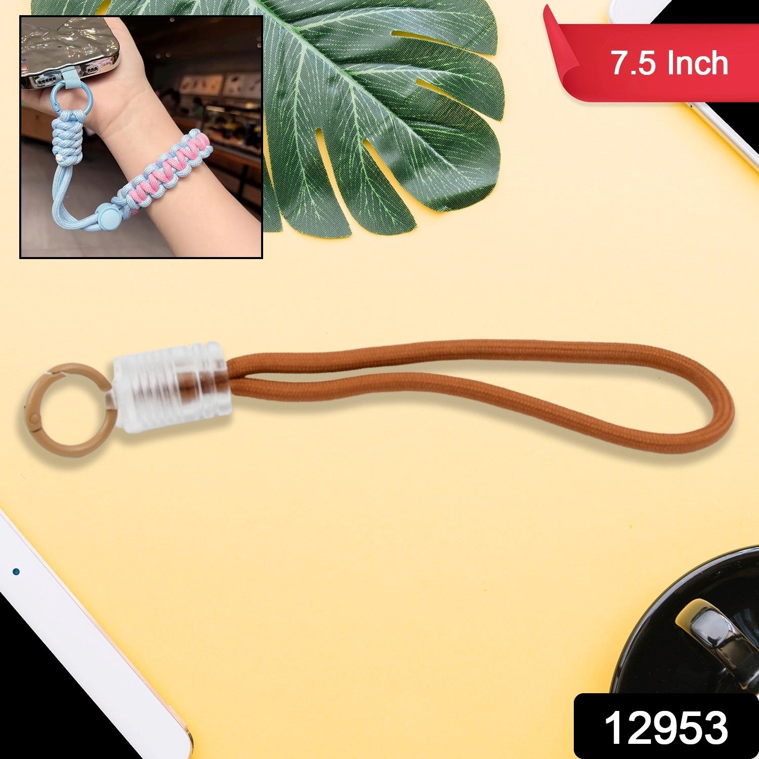 Multipurpose Hand Wrist Strap Lanyardwith Cellphone, Phone Strap (1 Pc / 7.5 Inch / Multicolor) - Bhavnagar Deodap