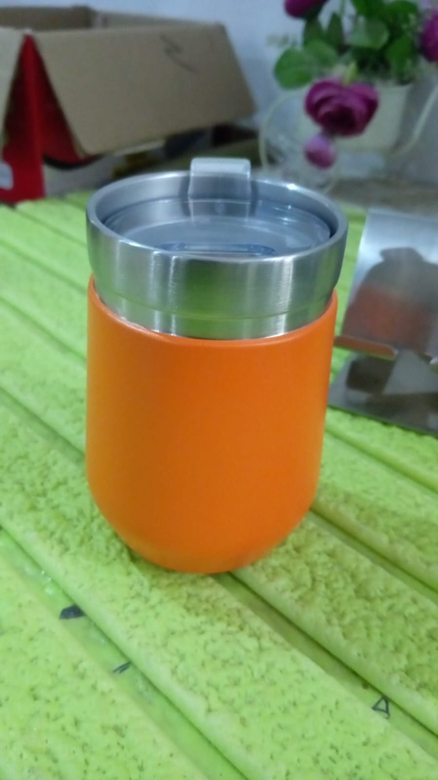 Vacuum Insulated Stainless Steel Wine Tumbler Vacuum Mug (300 ML Approx) - Bhavnagar Deodap