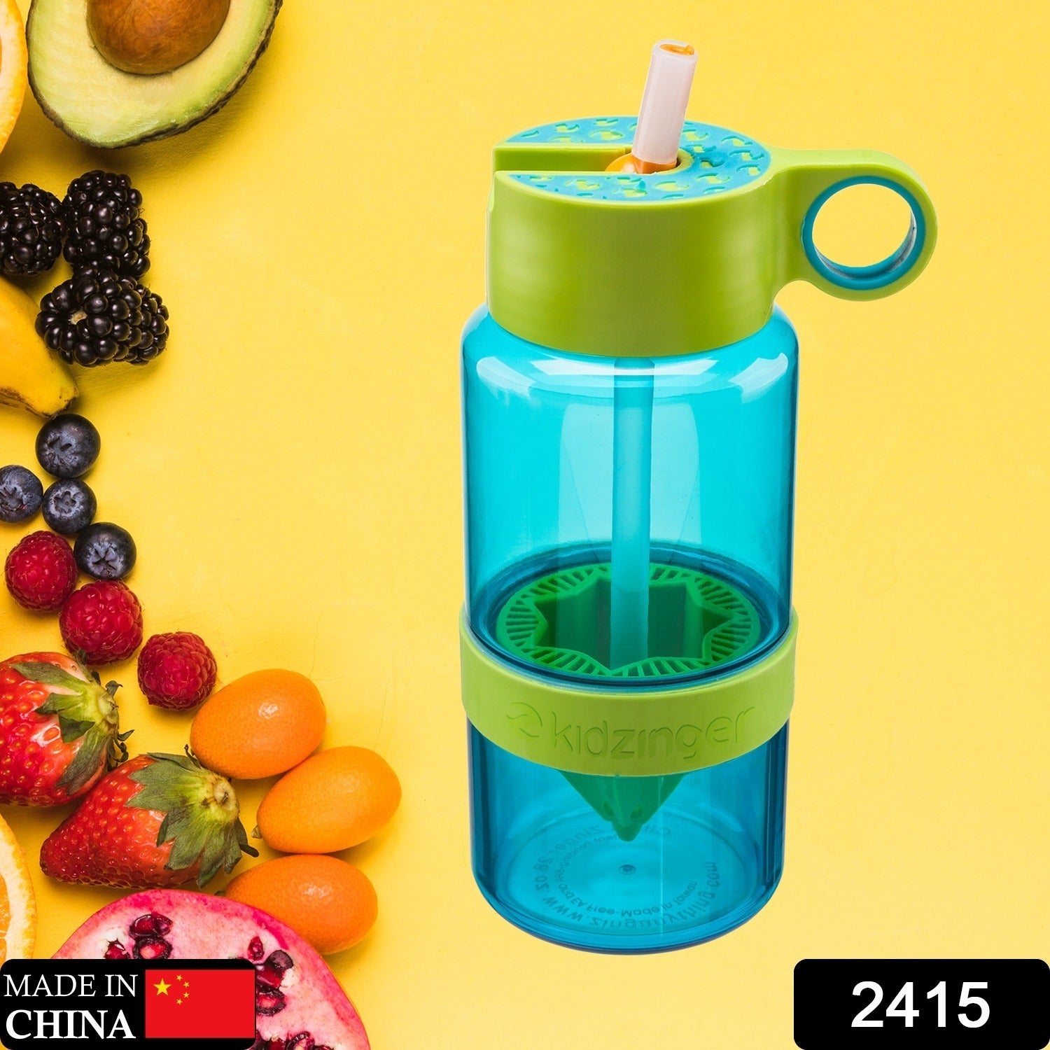 Sports Duo Citrus Kid Zinger Juice Water Bottle with Juice Maker Infuser Bottle (630ml) - Bhavnagar Deodap