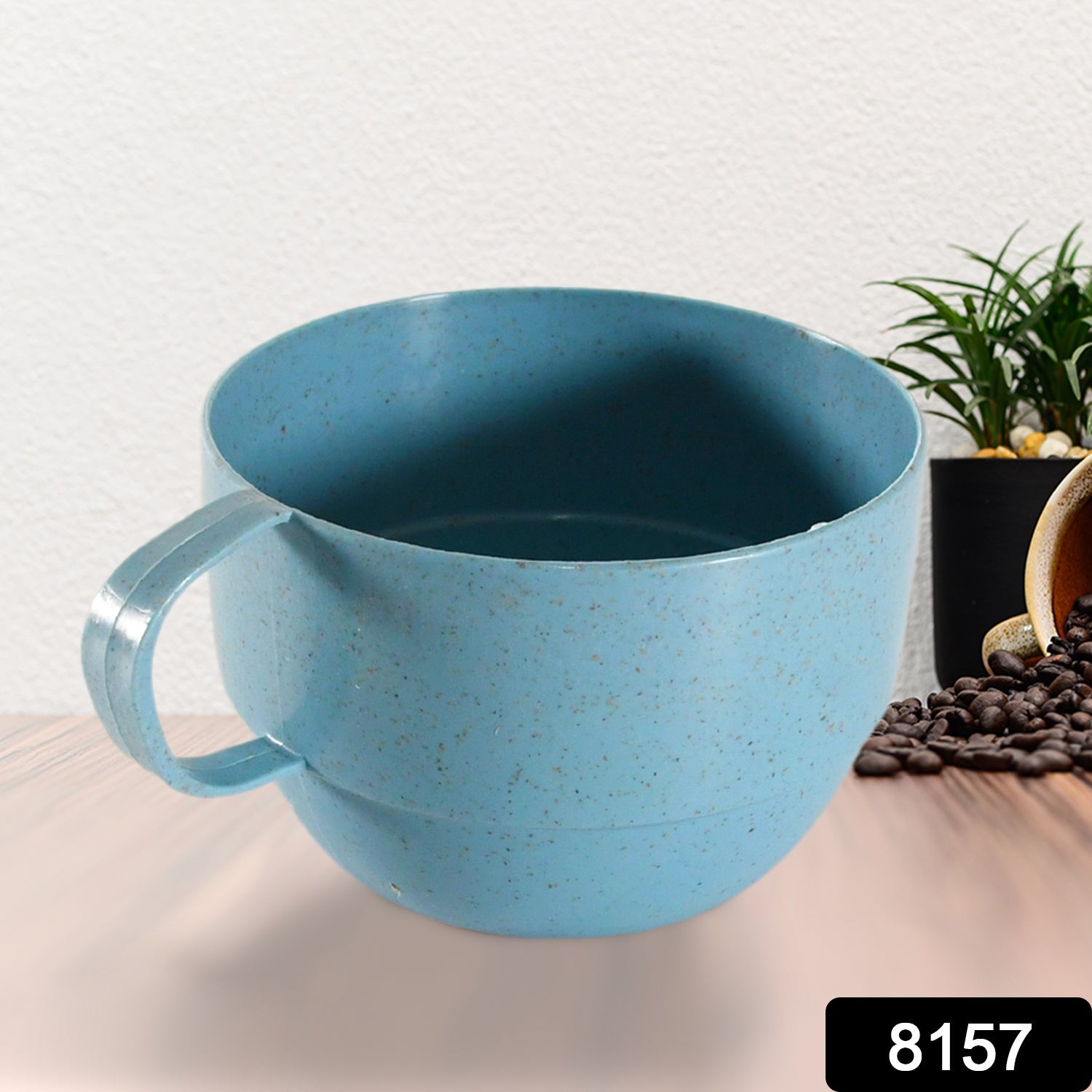 Multipurpose Plastic Water Cup, With Handle, Reusable Cups, Environmental Friendly Festival for Milk Cup, Coffee Cup, Tea Cup, Breakfast Cup, Drinking Mug or Outdoor for Household Gift For Birthday (1 Pc) - Bhavnagar Deodap
