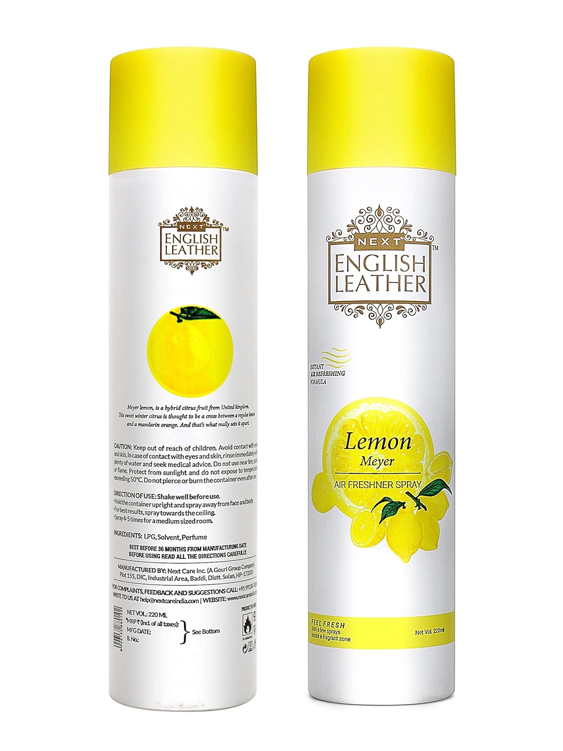 Next Care English Leather Nature Inspired Room Air Freshener Spray 220 ml  1pc