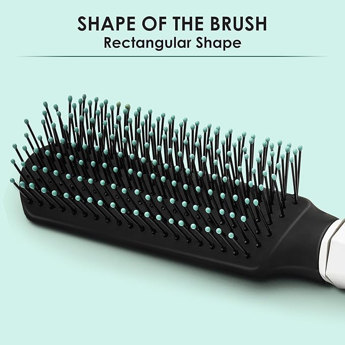 Classic Flat Hair Brush with Strong & flexible nylon bristles for - Bhavnagar Deodap