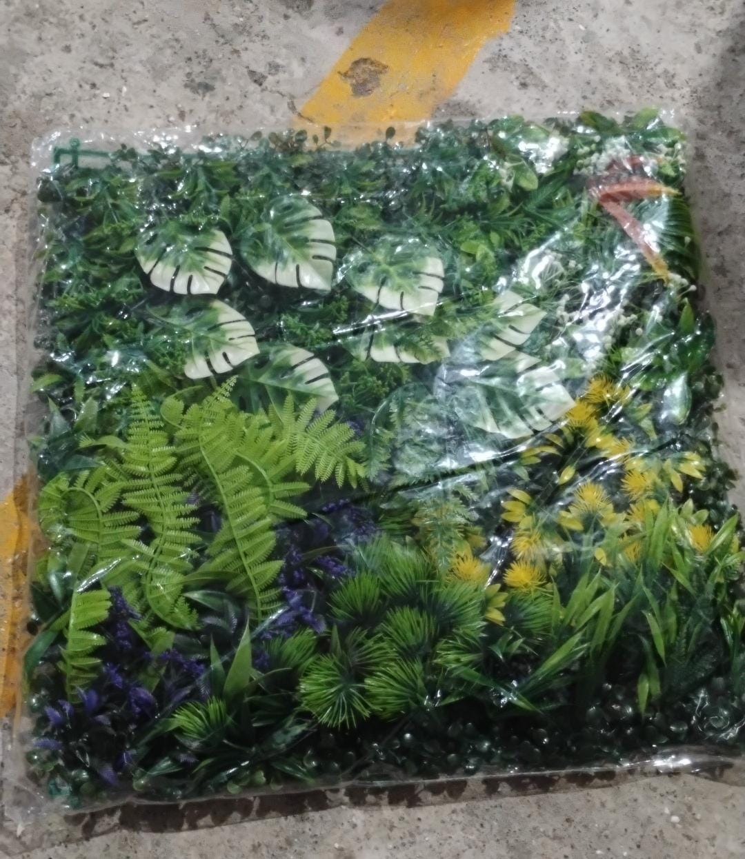 Artificial Plants Wall Topiary Wall Greenery Mat Wall Backdrop Decor (1 Pc Mix Design) - Bhavnagar Deodap