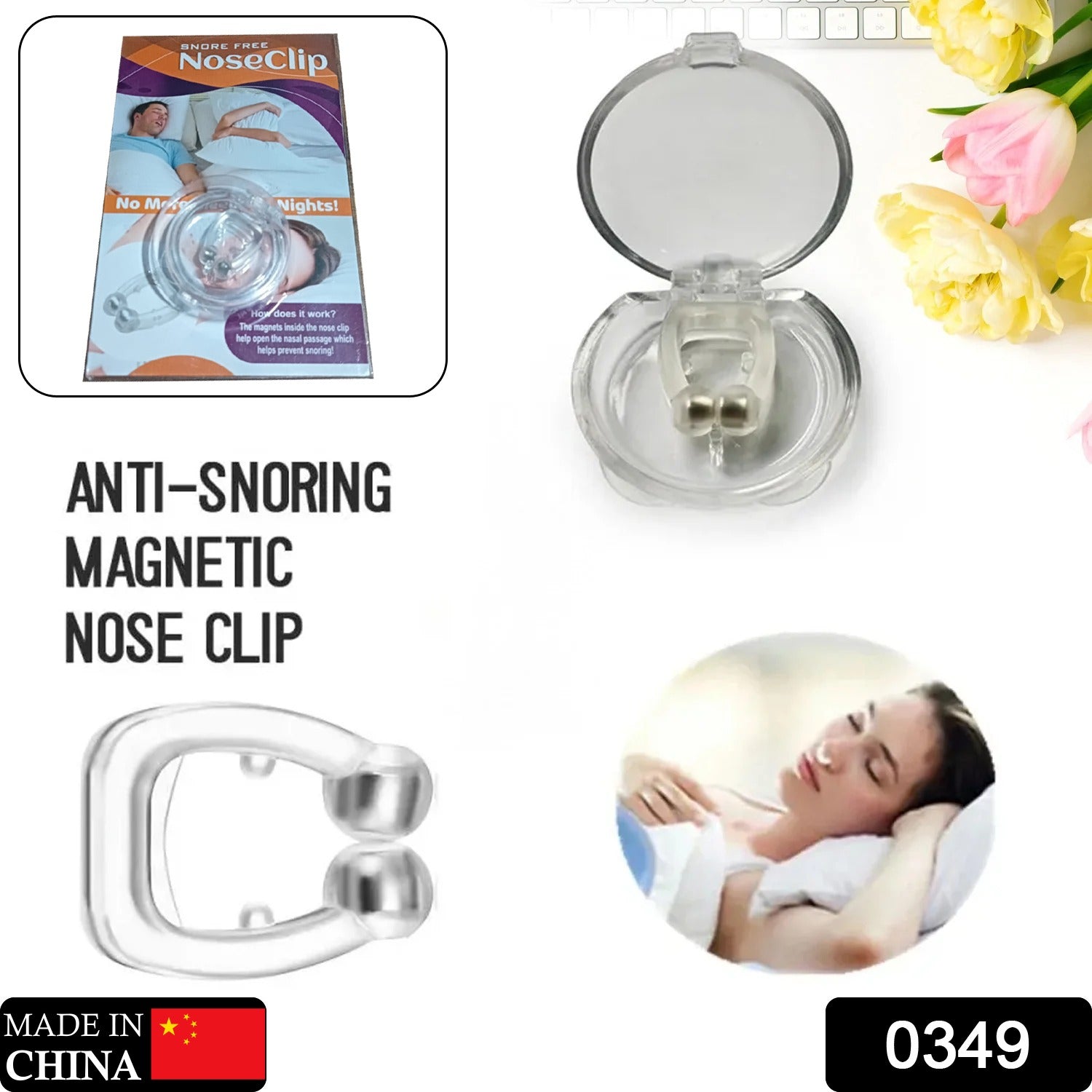 Anti Snore device for men and woman Silicone Magnetic Nose Clip For heavy Snoring sleeper, Snore Stopper, Anti Snoring Device (1 Pc) - Bhavnagar Deodap